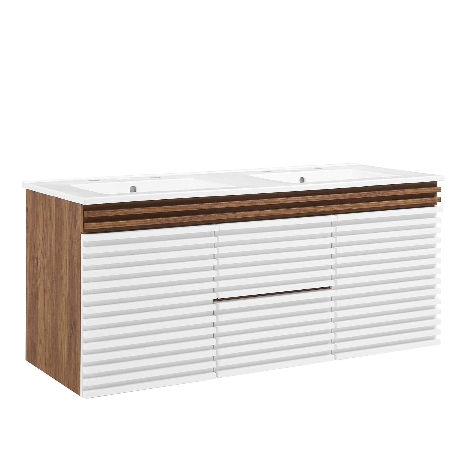 Render 48" Wall-Mount Bathroom Vanity By Modway - EEI-5802 | Bathroom Accessories | Modishstore - 100