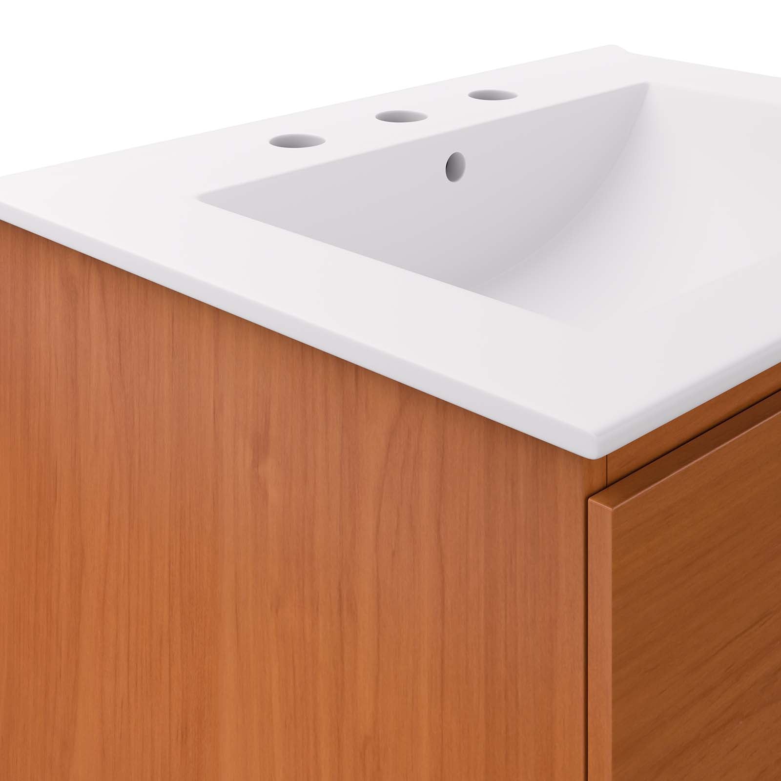 Scenic 24" Wall-Mount Bathroom Vanity By Modway - EEI-5811 | Bathroom Accessories | Modishstore - 12