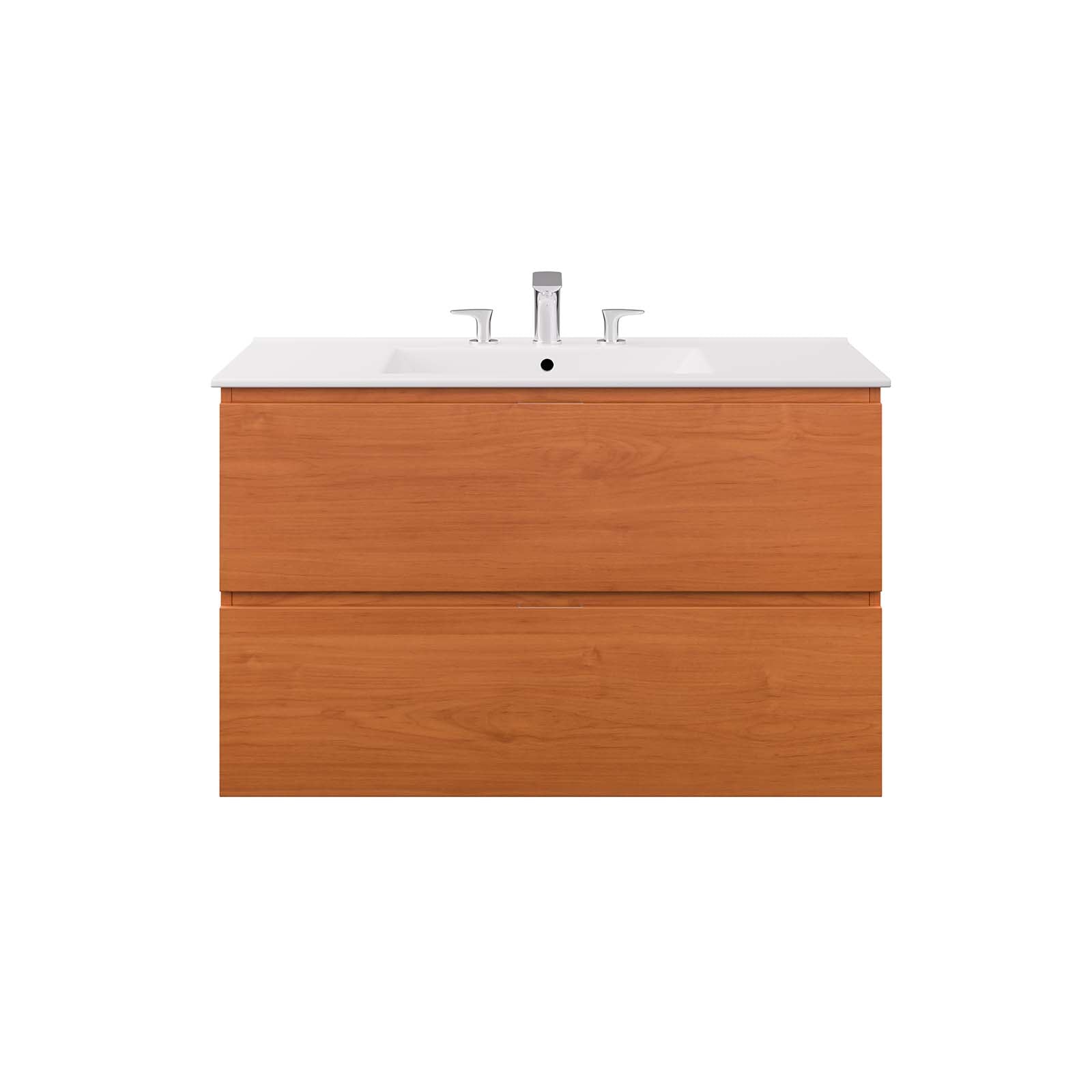 Scenic 36" Wall-Mount Bathroom Vanity By Modway - EEI-5813 | Bathroom Accessories | Modishstore - 14