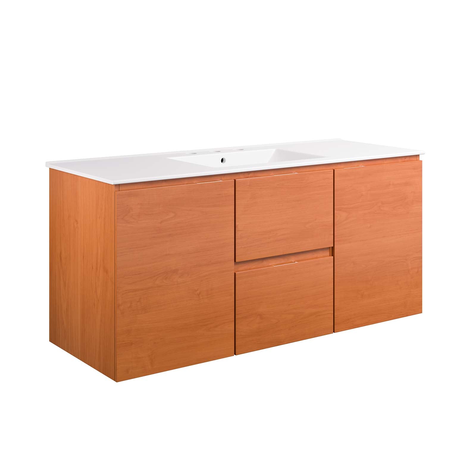 Scenic 48" Wall-Mount Bathroom Vanity By Modway - EEI-5814 | Bathroom Accessories | Modishstore - 10