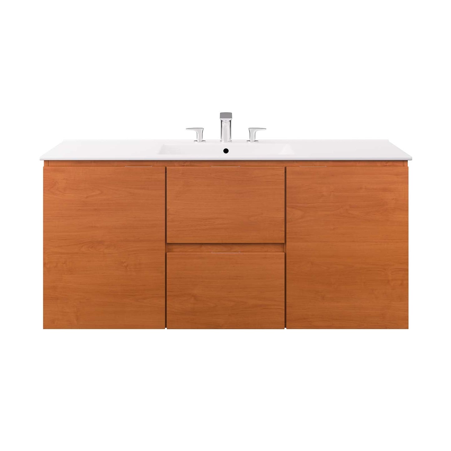 Scenic 48" Wall-Mount Bathroom Vanity By Modway - EEI-5814 | Bathroom Accessories | Modishstore - 17