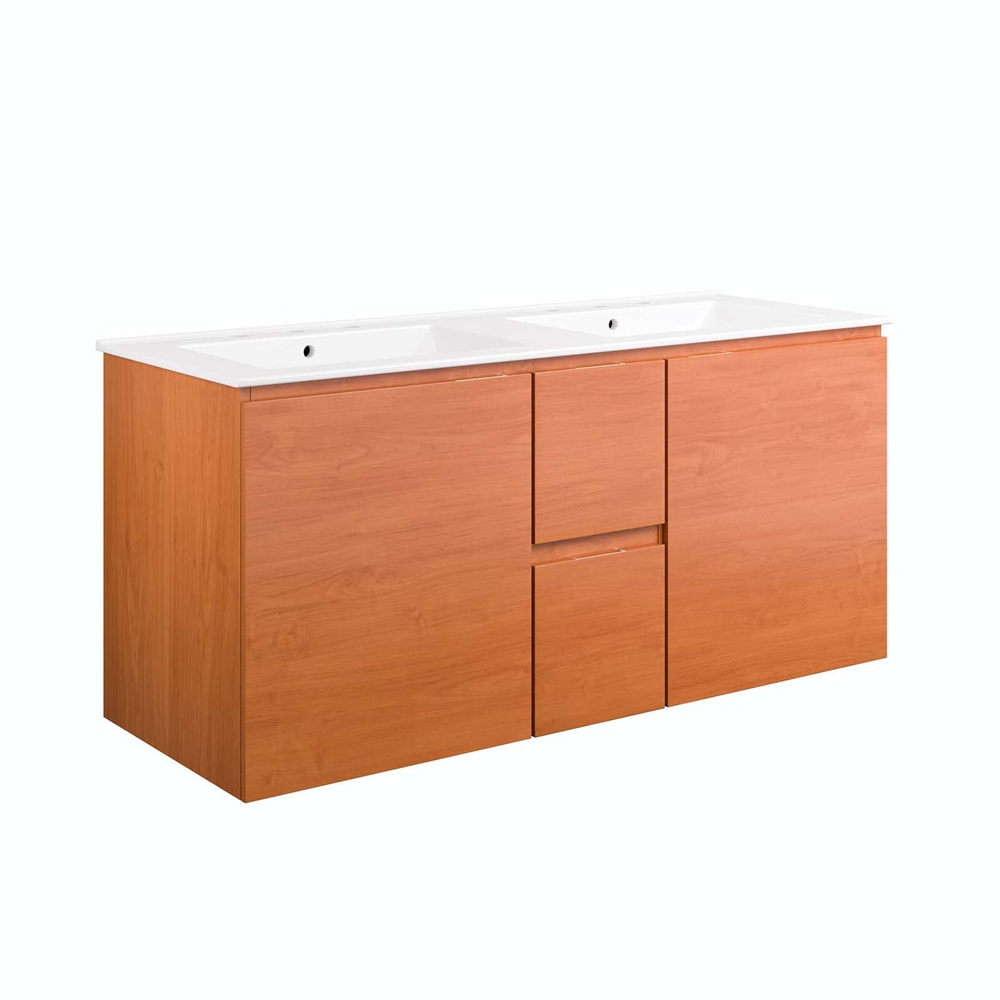 Scenic 48" Double Wall-Mount Bathroom Vanity By Modway - EEI-5815 | Bathroom Accessories | Modishstore - 10