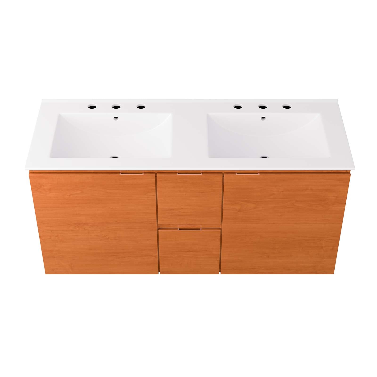 Scenic 48" Double Wall-Mount Bathroom Vanity By Modway - EEI-5815 | Bathroom Accessories | Modishstore - 13