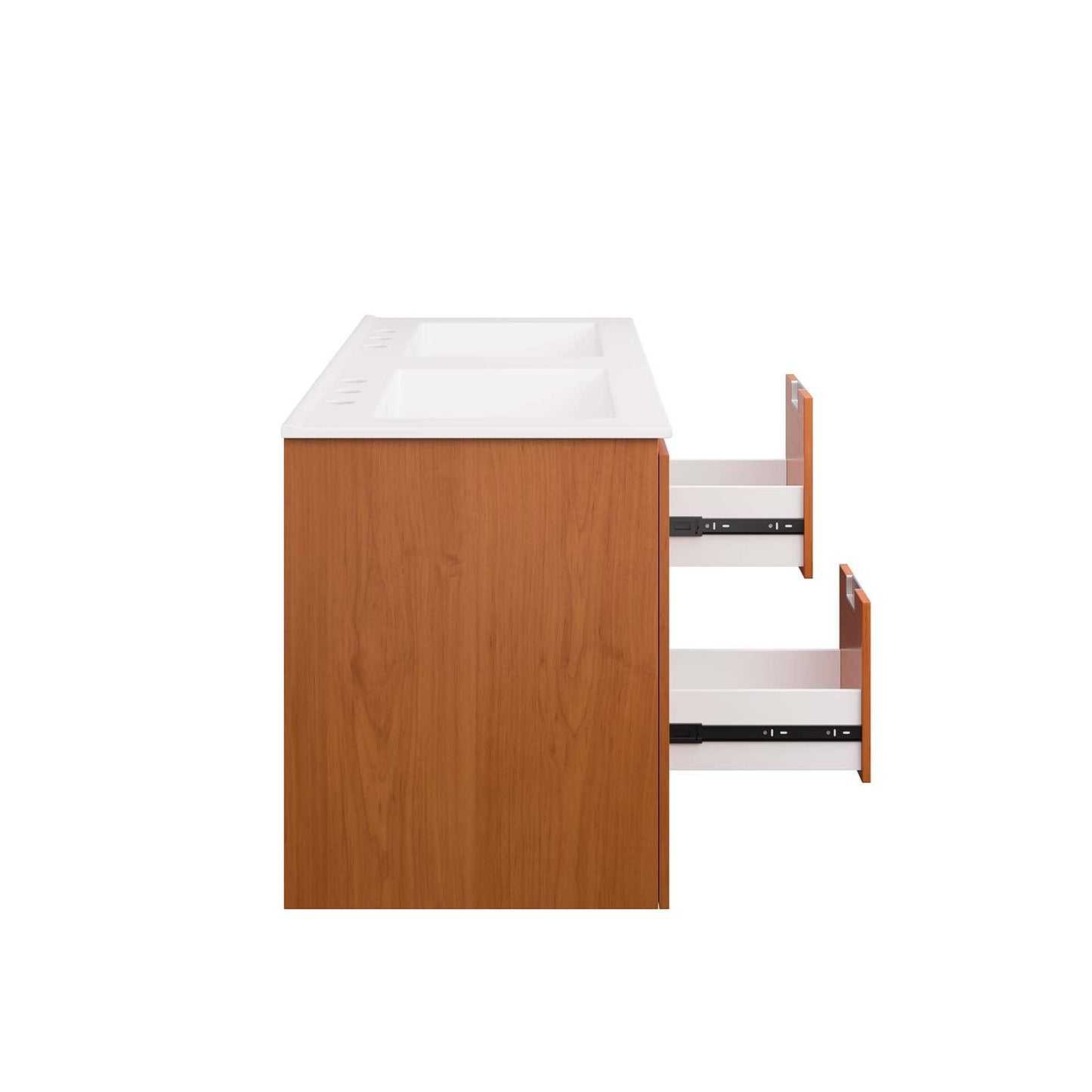 Scenic 48" Double Wall-Mount Bathroom Vanity By Modway - EEI-5815 | Bathroom Accessories | Modishstore - 16