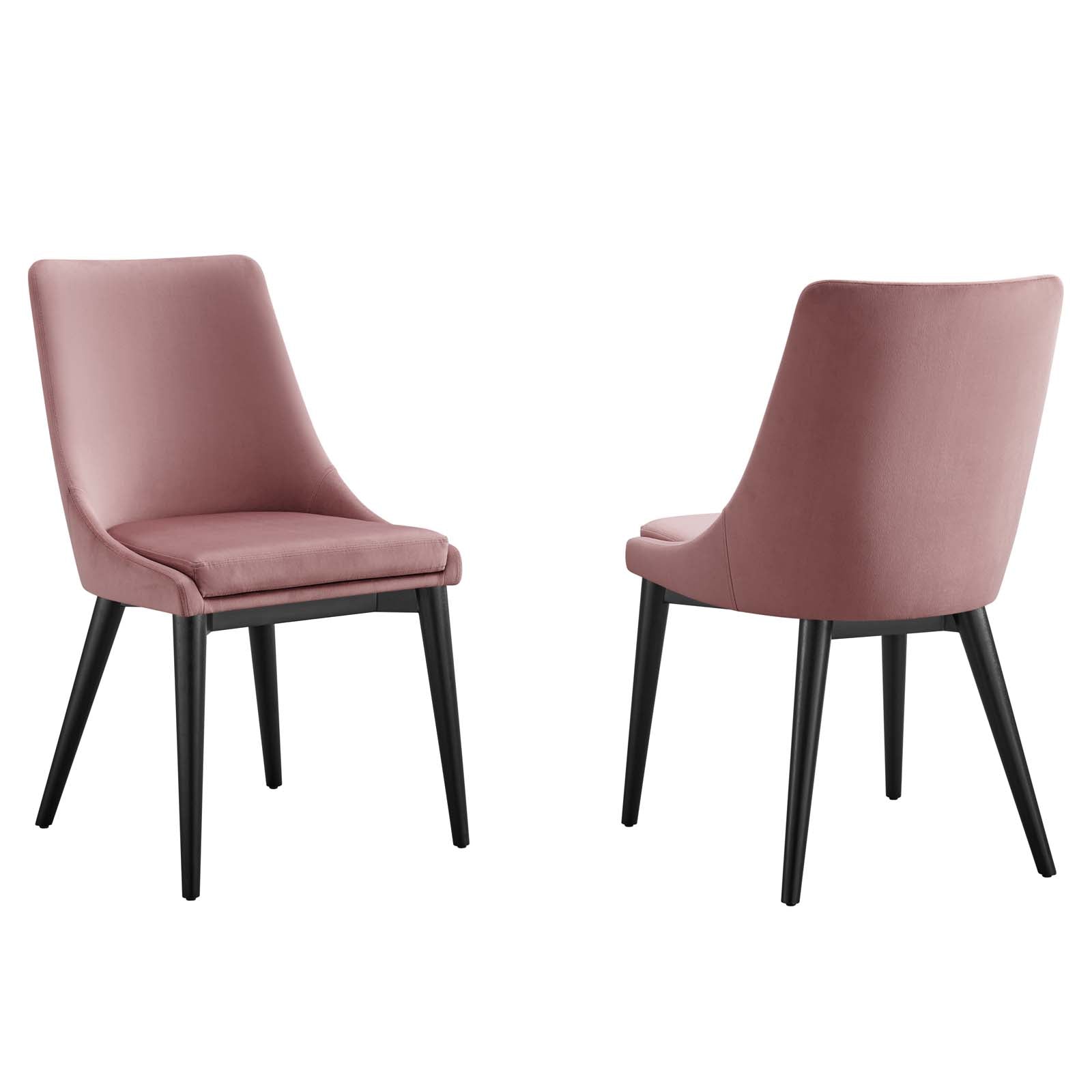 Viscount Accent Performance Velvet Dining Chairs - Set of 2 By Modway | Dining Chairs | Modishstore -26