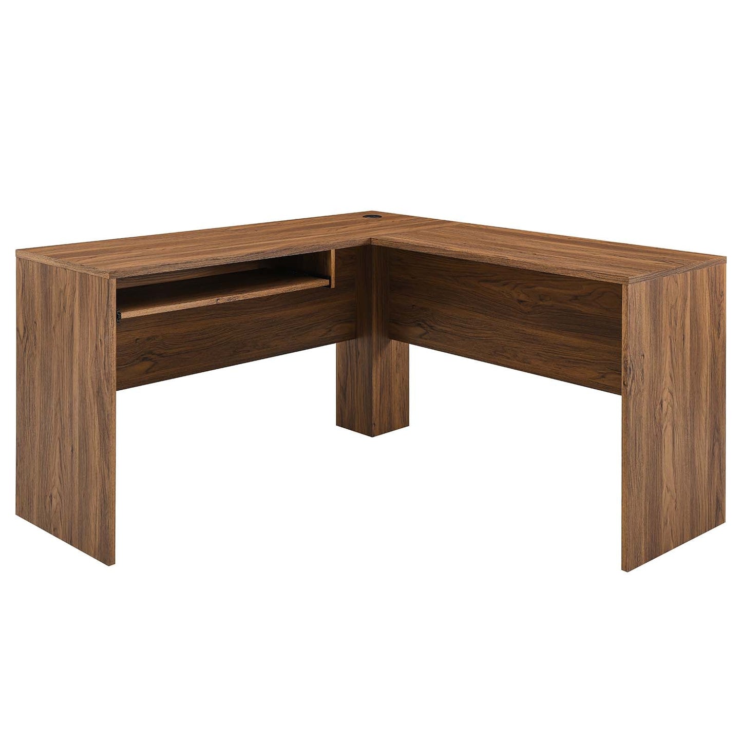 Transmit Wood Desk And File Cabinet Set By Modway - EEI-5822-WAL-WHI | Desks |  Modishstore - 12