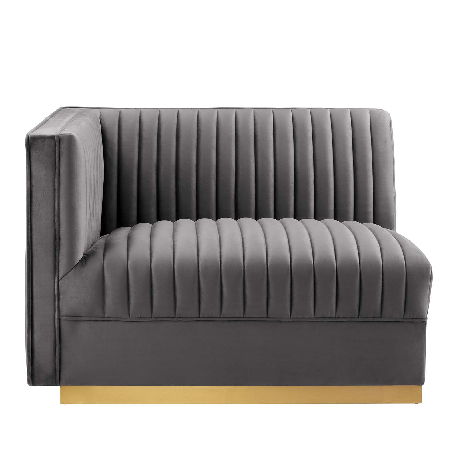 Sanguine Channel Tufted Performance Velvet Modular Sectional Sofa Loveseat By Modway - EEI-5824 | Loveseats | Modishstore - 15