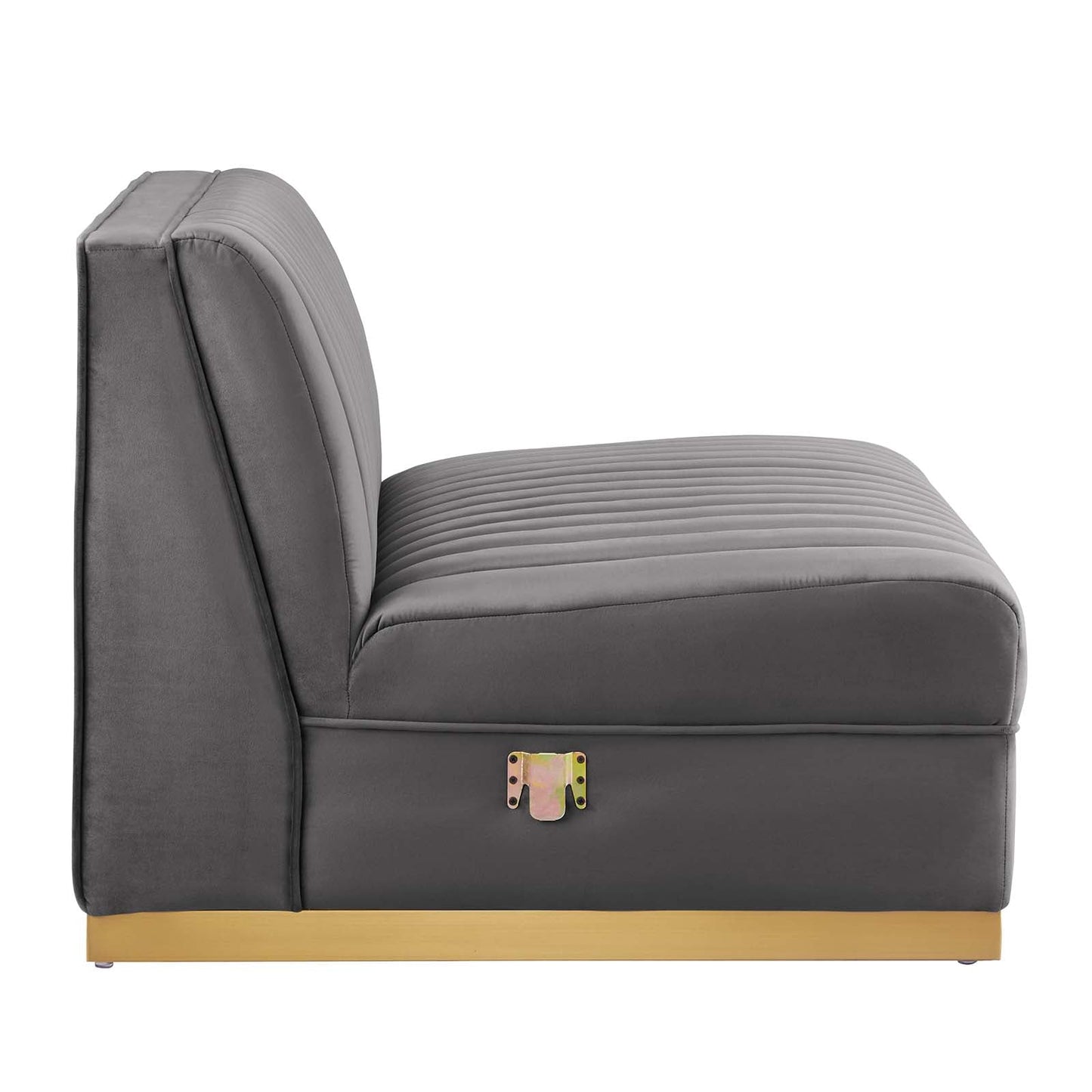 Sanguine Channel Tufted Performance Velvet 4-Piece Modular Sectional Sofa By Modway - EEI-5826 | Sectional | Modishstore - 23