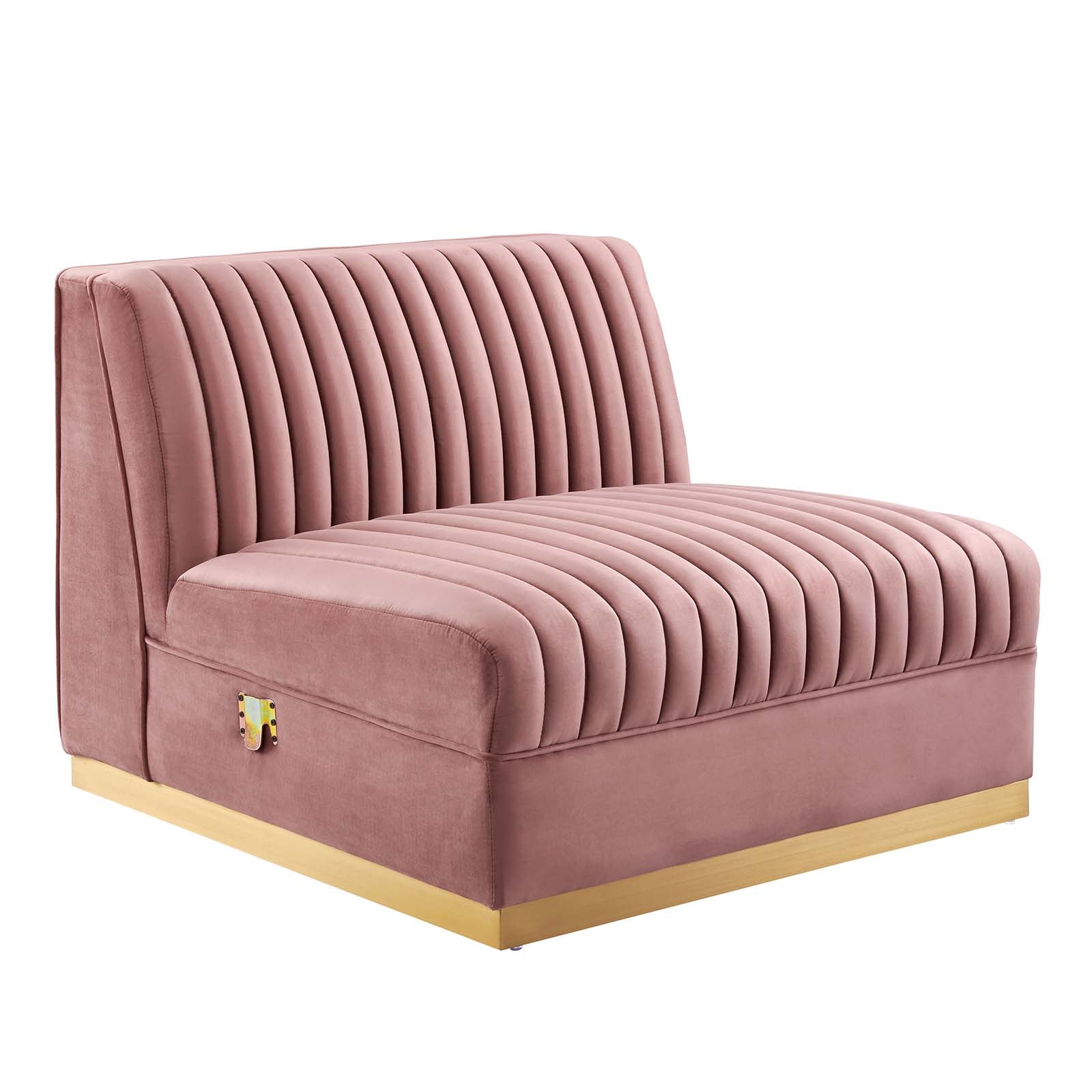 Sanguine Channel Tufted Performance Velvet 4-Piece Right-Facing Modular Sectional Sofa By Modway - EEI-5829 | Sectional | Modishstore - 11
