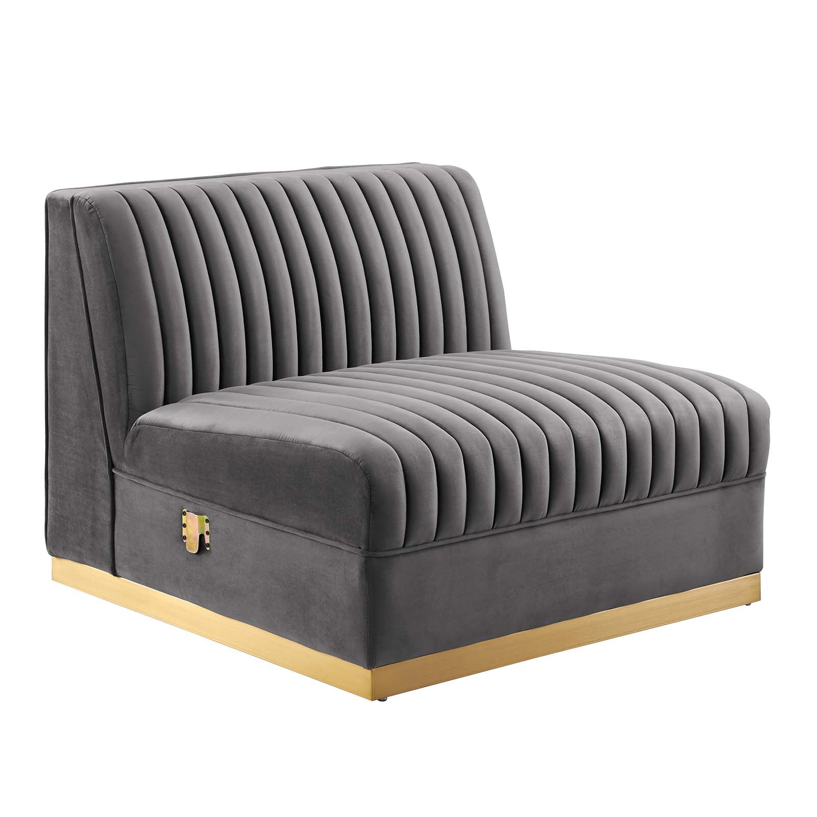 Sanguine Channel Tufted Performance Velvet 4-Piece Right-Facing Modular Sectional Sofa By Modway - EEI-5829 | Sectional | Modishstore - 18