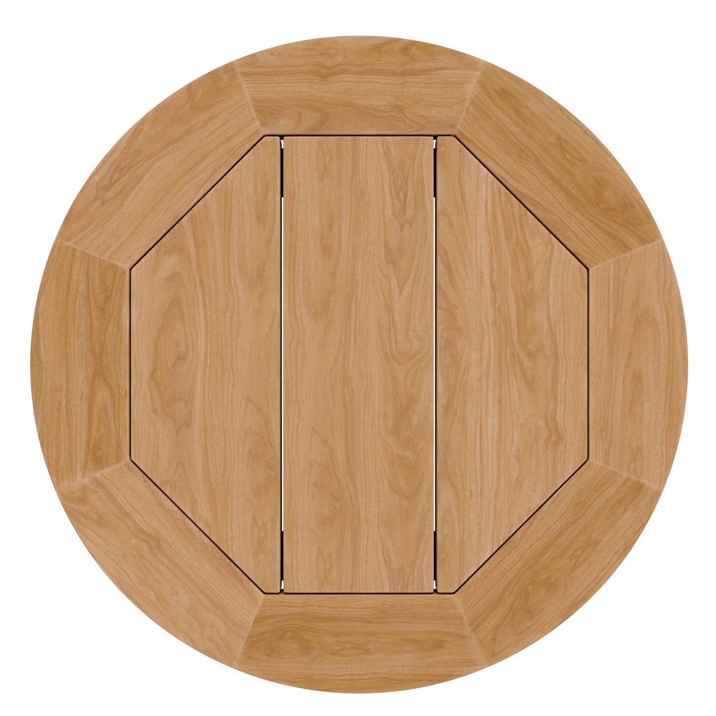 Brisbane 6-Piece Teak Wood Outdoor Patio Outdoor Patio Set By Modway - EEI-5833-NAT-GRY | Outdoor Sofas, Loveseats & Sectionals |  Modishstore - 17