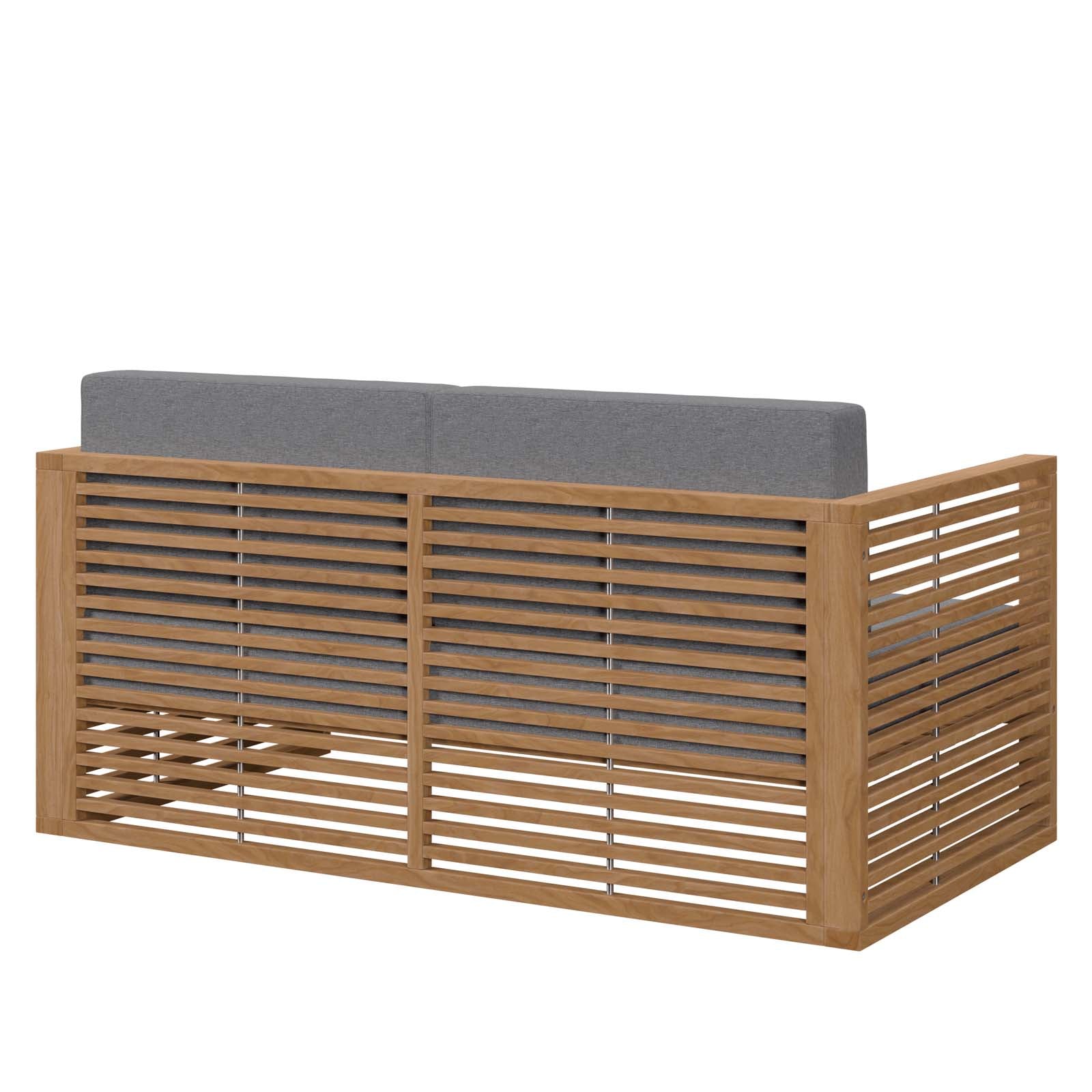 Carlsbad 3-Piece Teak Wood Outdoor Patio Outdoor Patio Set By Modway - EEI-5837 | Outdoor Sofas, Loveseats & Sectionals - 8