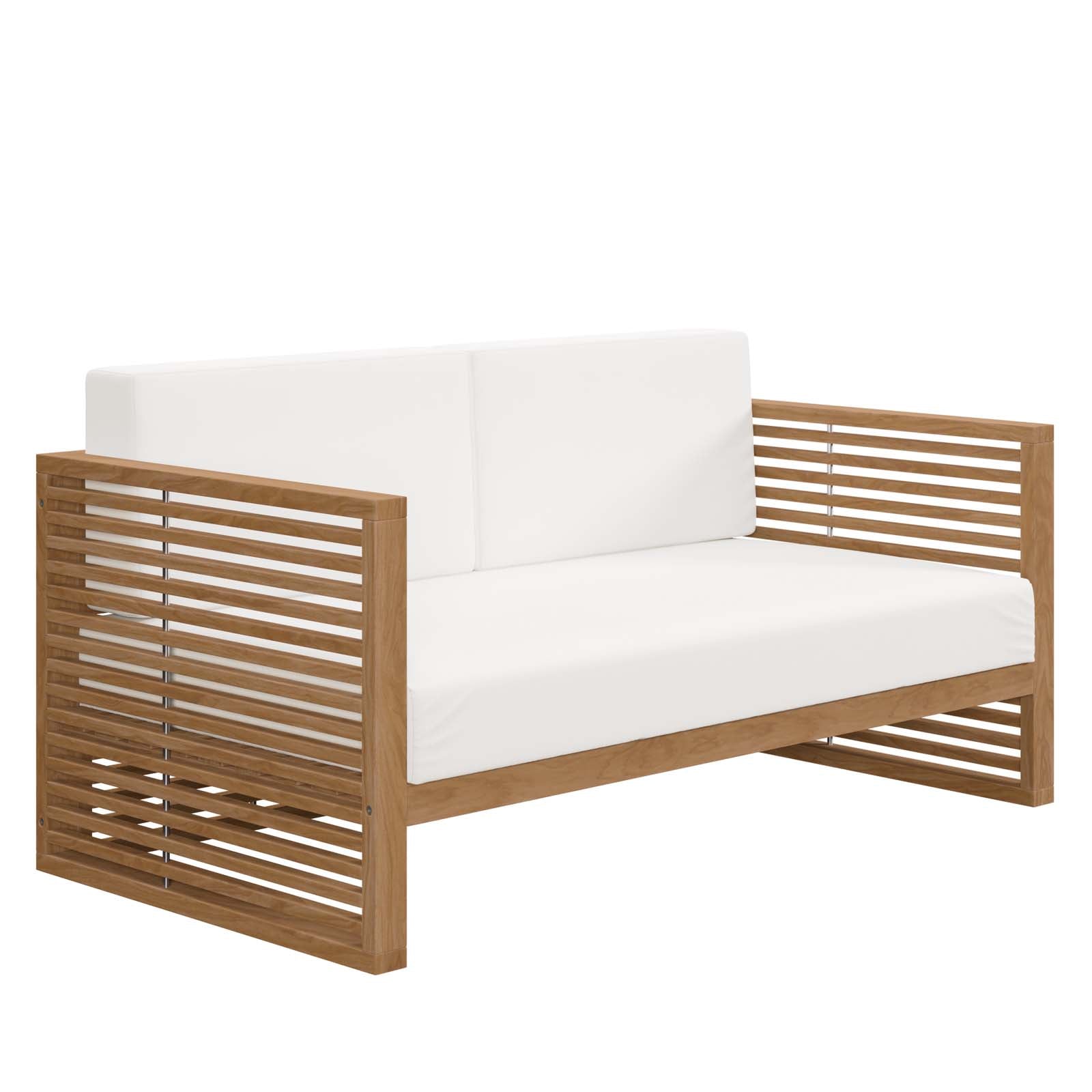 Carlsbad 3-Piece Teak Wood Outdoor Patio Outdoor Patio Set By Modway - EEI-5837 | Outdoor Sofas, Loveseats & Sectionals - 33
