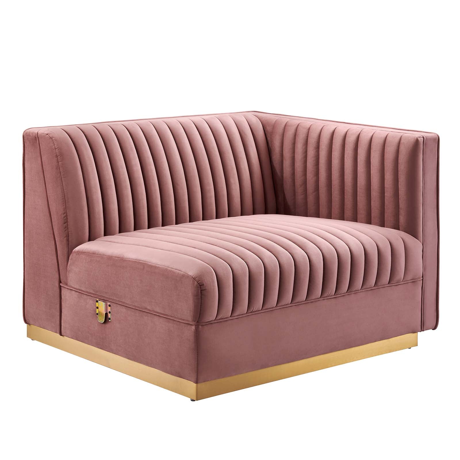 Sanguine Channel Tufted Performance Velvet 7-Piece Right-Facing Modular Sectional Sofa By Modway - EEI-5839 | Sectional | Modishstore - 12