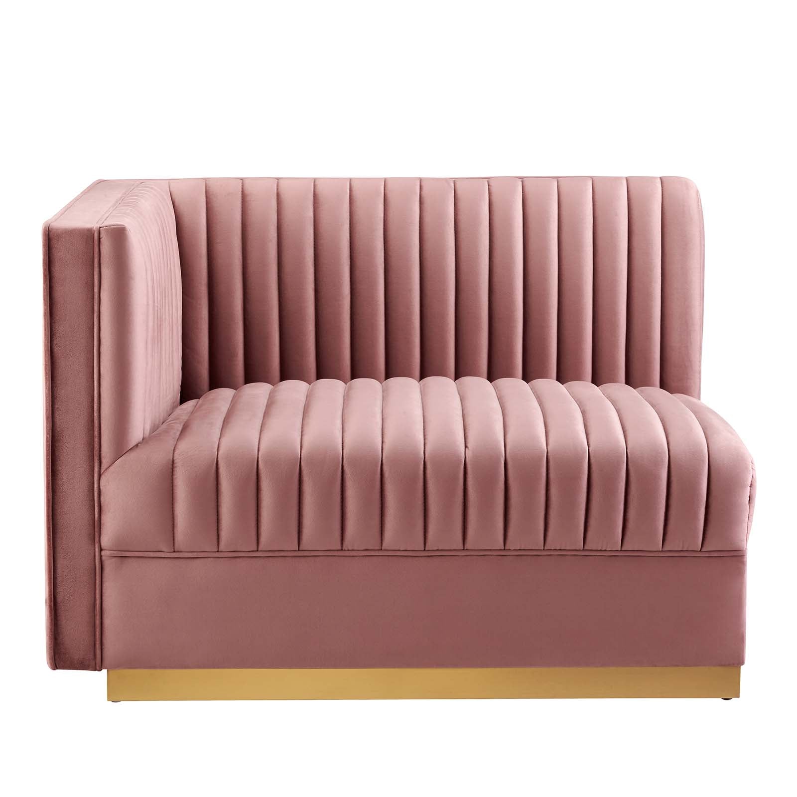 Sanguine Channel Tufted Performance Velvet 7-Piece Left-Facing Modular Sectional Sofa By Modway - EEI-5840 | Sectional | Modishstore - 13