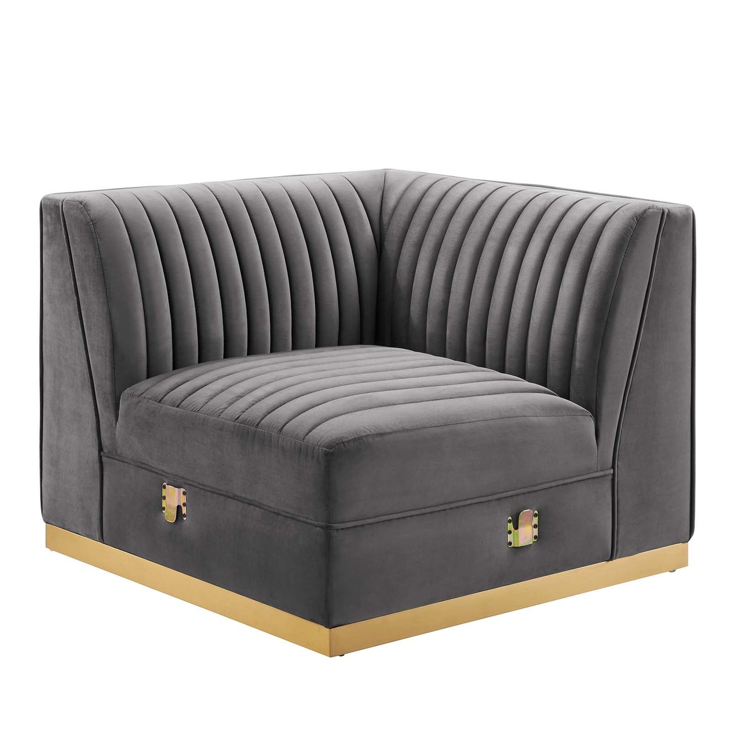 Sanguine Channel Tufted Performance Velvet 7-Piece Left-Facing Modular Sectional Sofa By Modway - EEI-5840 | Sectional | Modishstore - 16