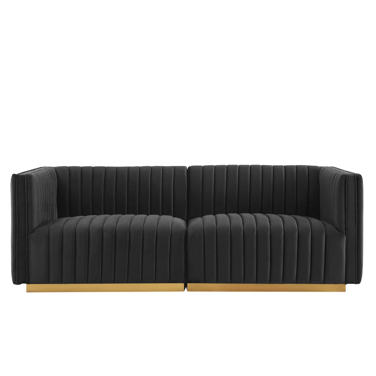 Conjure Channel Tufted Performance Velvet Loveseat By Modway - EEI-5842 | Loveseats - 4