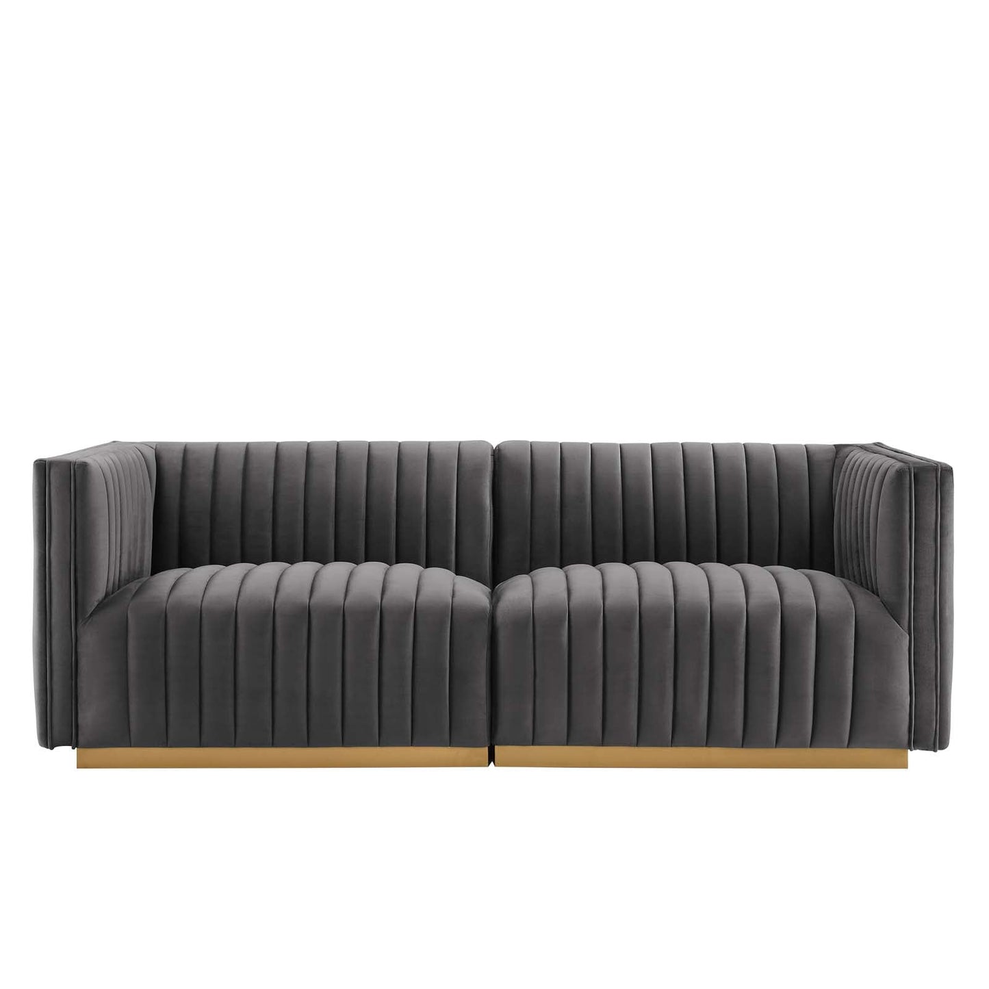 Conjure Channel Tufted Performance Velvet Loveseat By Modway - EEI-5842 | Loveseats - 24