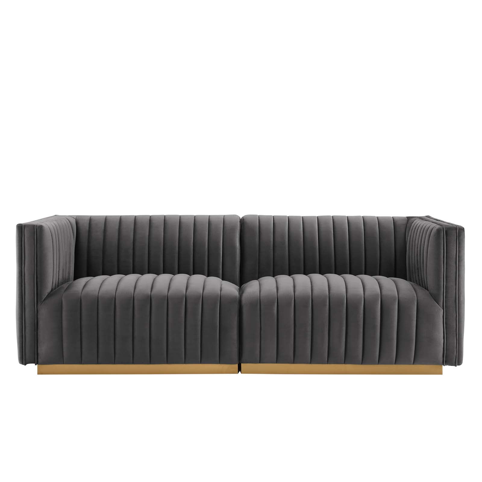Conjure Channel Tufted Performance Velvet Loveseat By Modway - EEI-5842 | Loveseats - 24