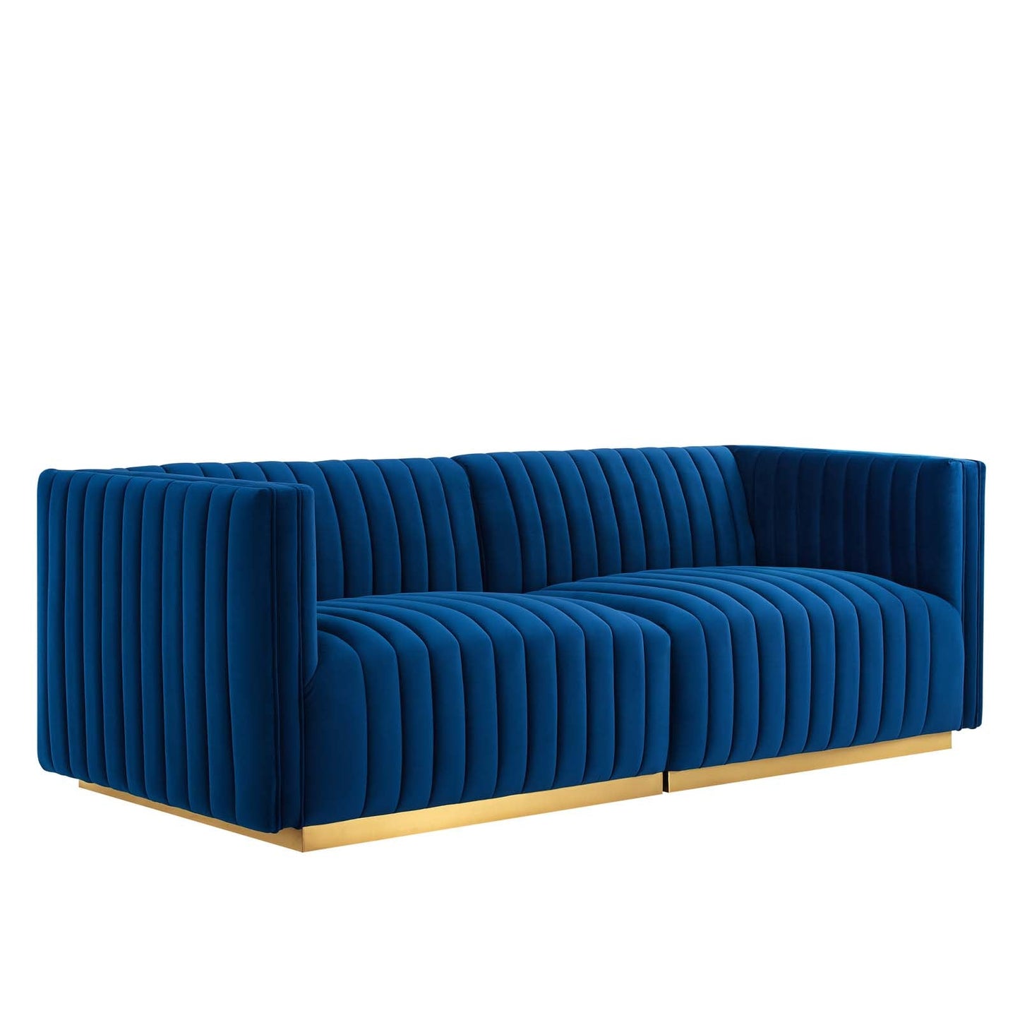 Conjure Channel Tufted Performance Velvet Loveseat By Modway - EEI-5842 | Loveseats - 31