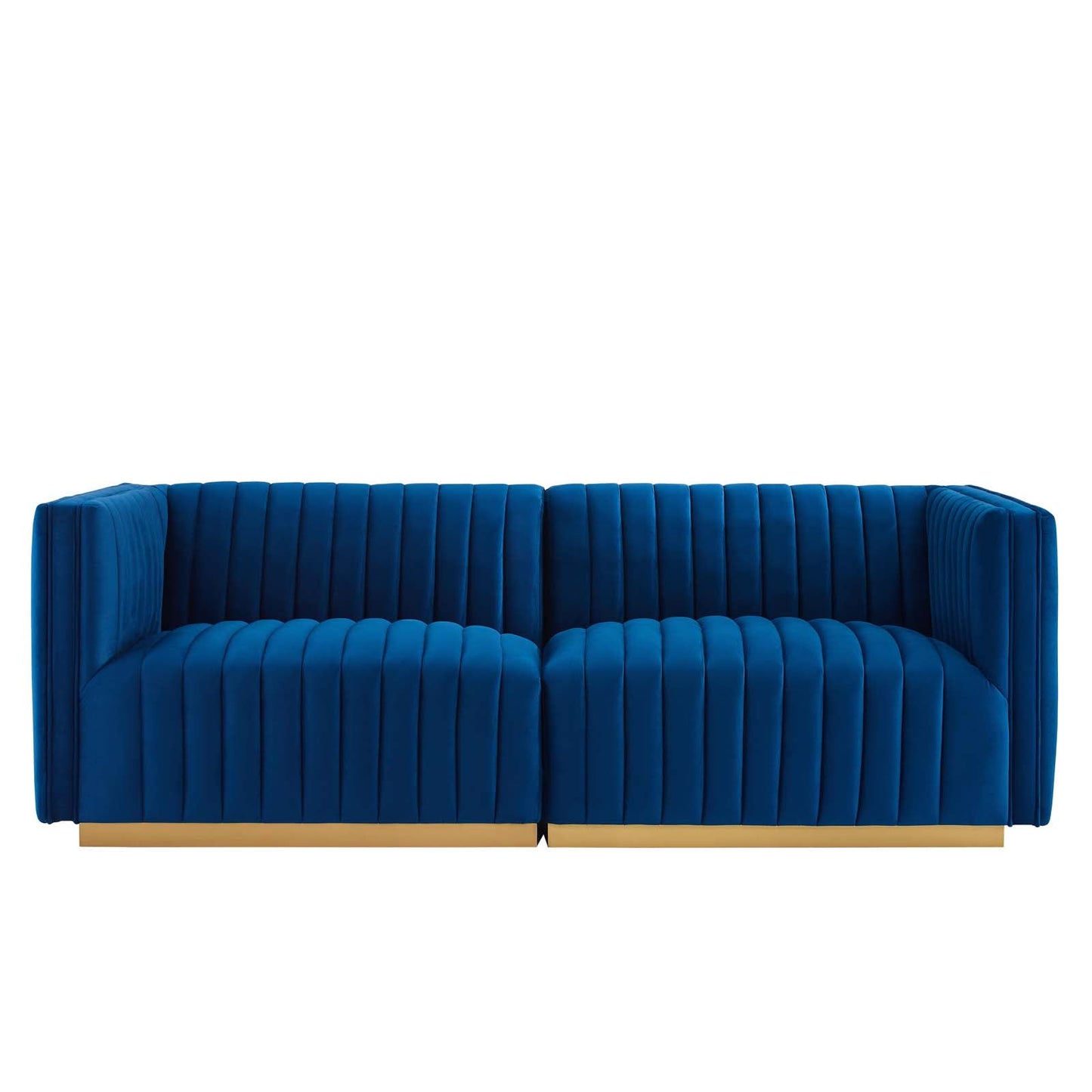 Conjure Channel Tufted Performance Velvet Loveseat By Modway - EEI-5842 | Loveseats - 34
