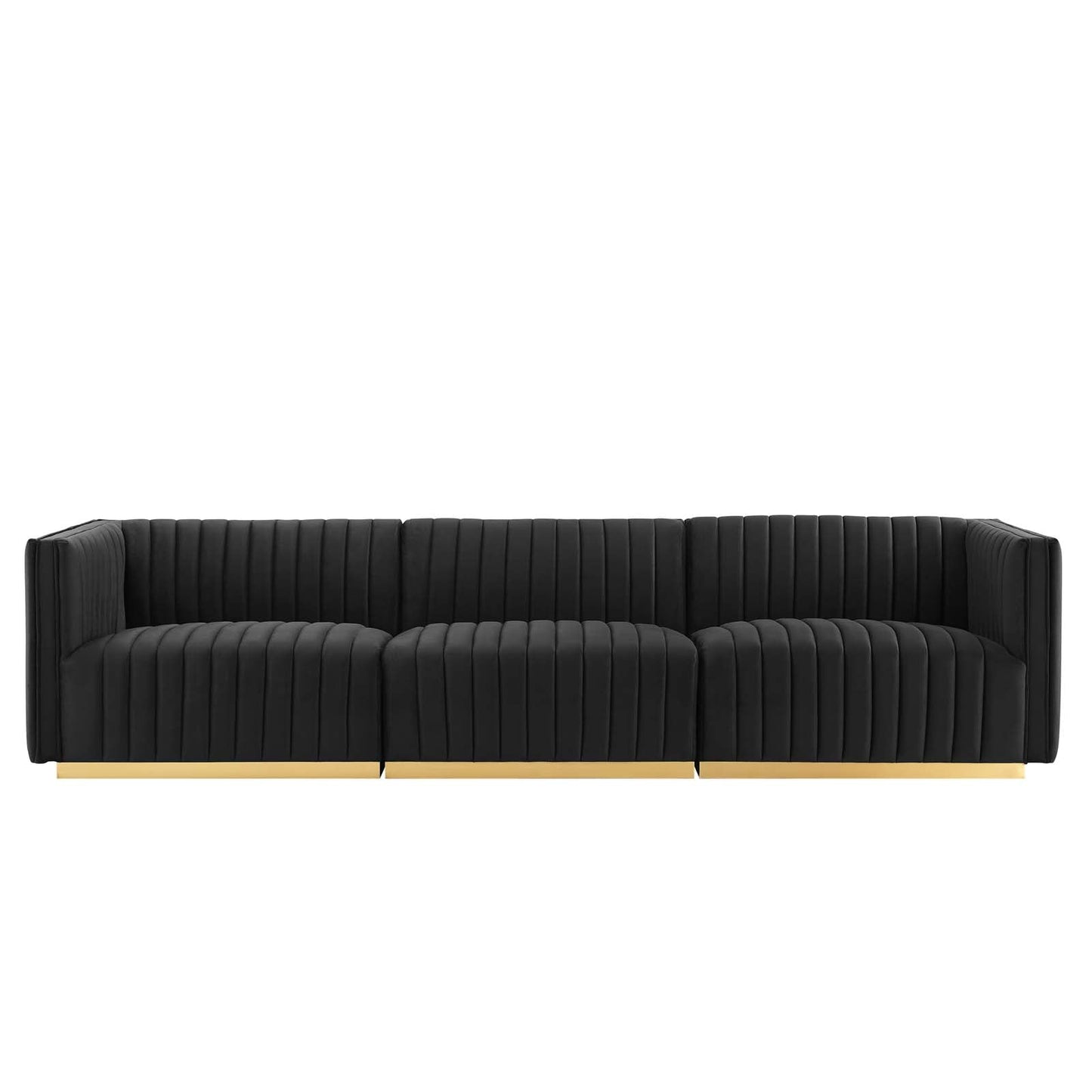 Conjure Channel Tufted Performance Velvet Sofa By Modway - EEI-5843 | Sofas - 7