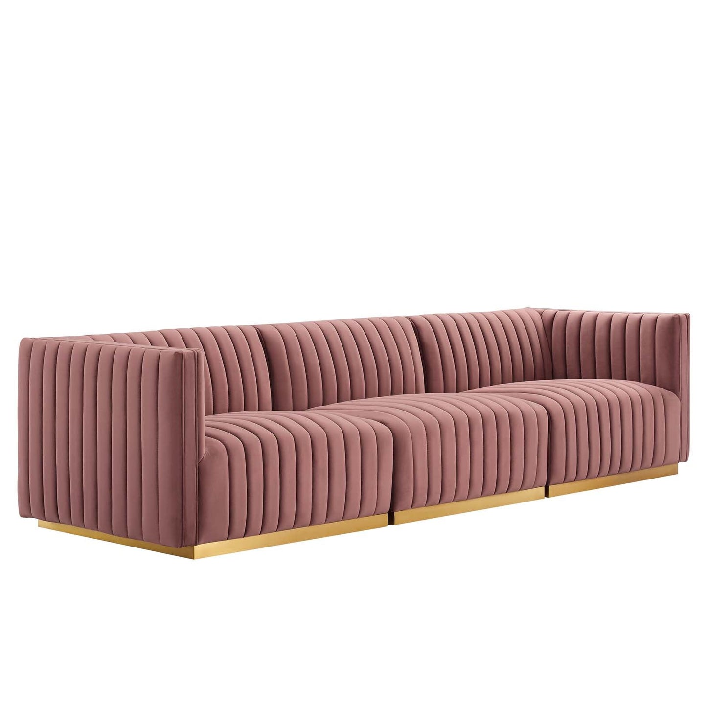 Conjure Channel Tufted Performance Velvet Sofa By Modway - EEI-5843 | Sofas - 14
