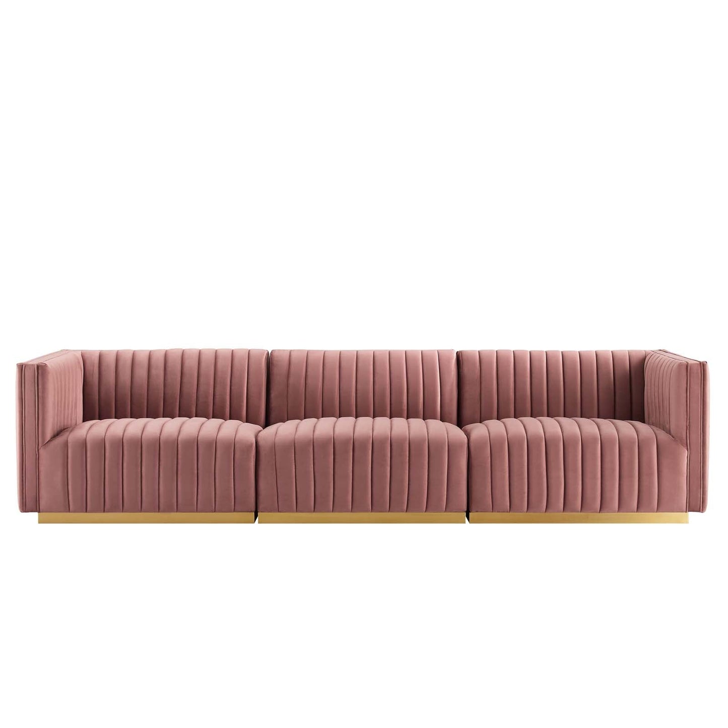 Conjure Channel Tufted Performance Velvet Sofa By Modway - EEI-5843 | Sofas - 20