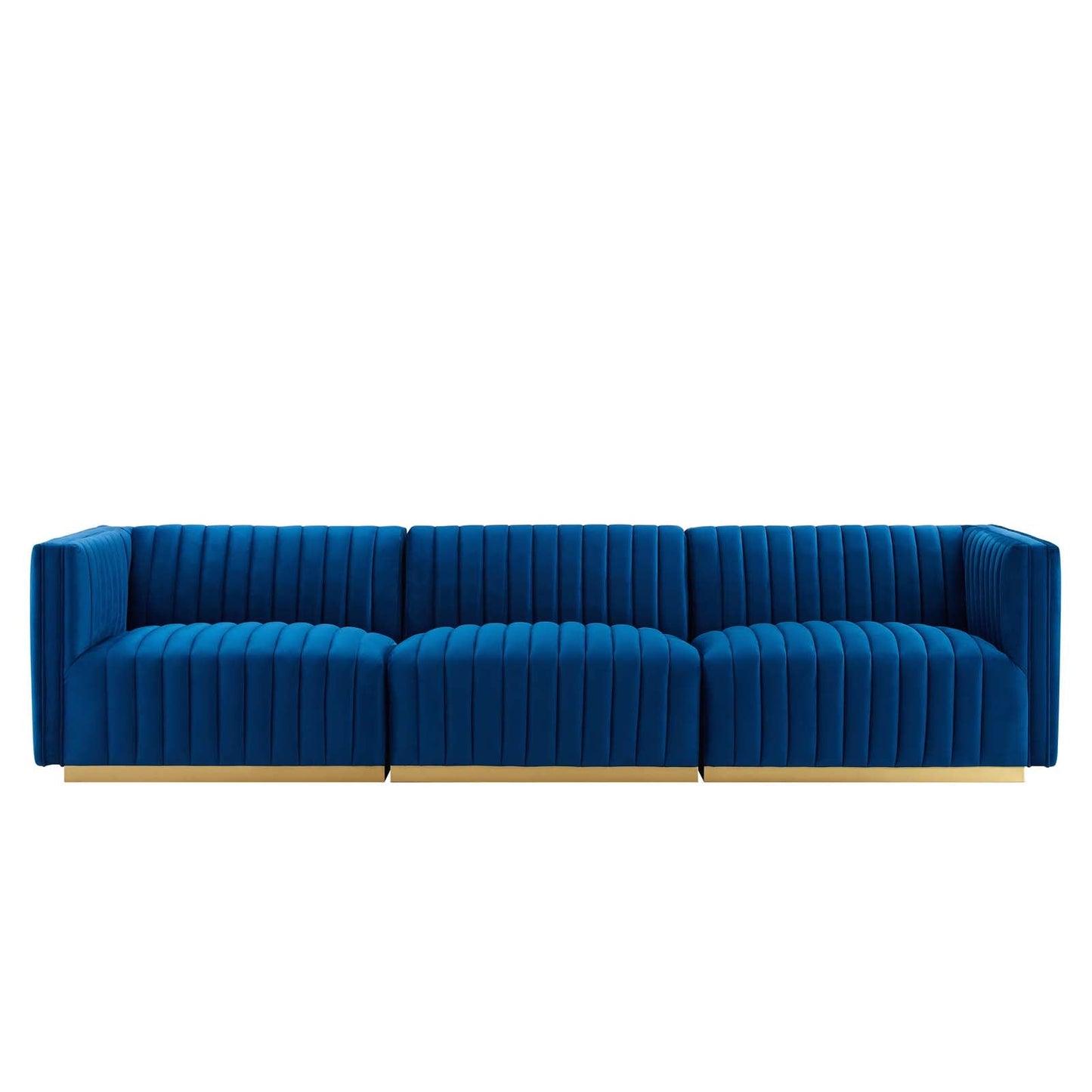 Conjure Channel Tufted Performance Velvet Sofa By Modway - EEI-5843 | Sofas - 46