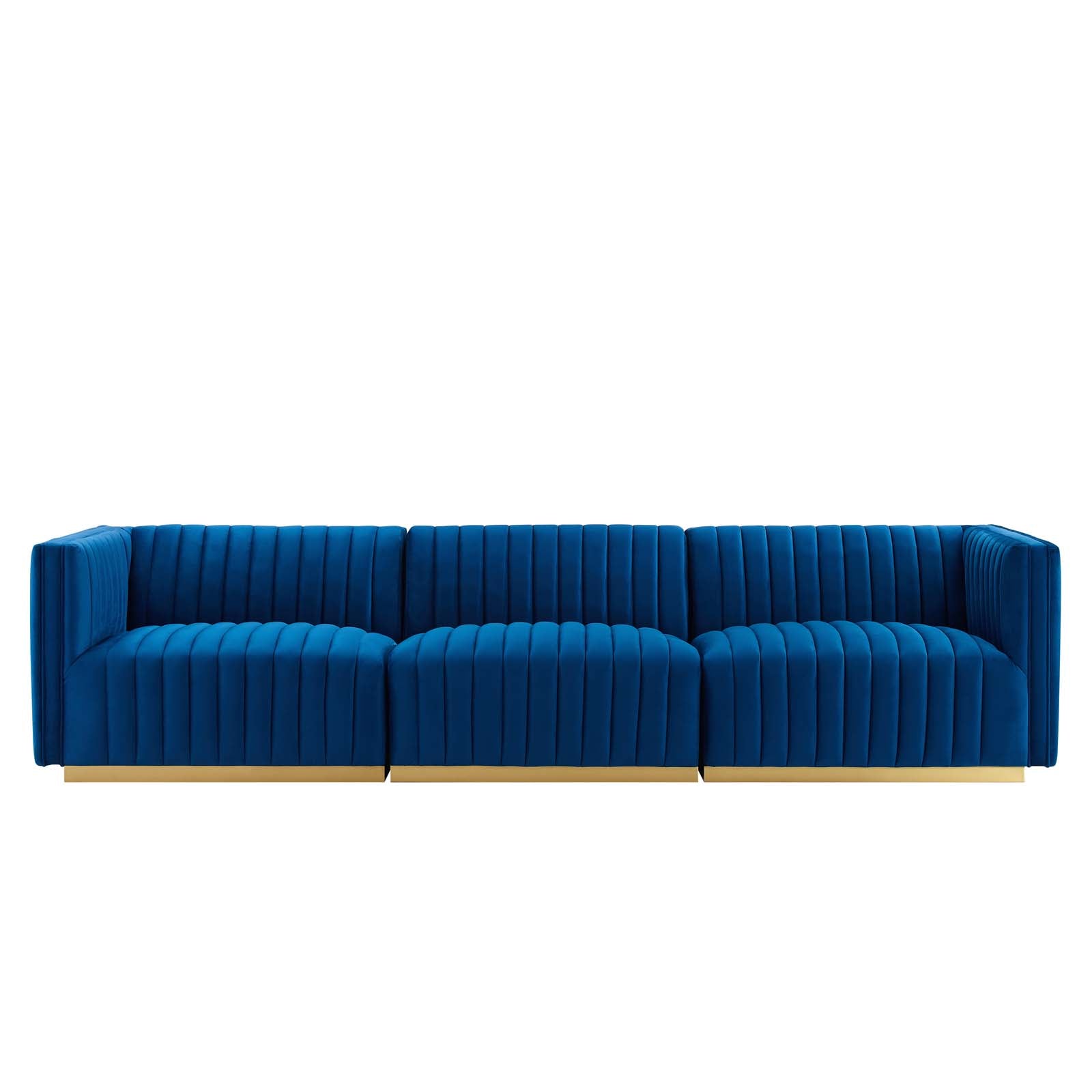 Conjure Channel Tufted Performance Velvet Sofa By Modway - EEI-5843 | Sofas - 46