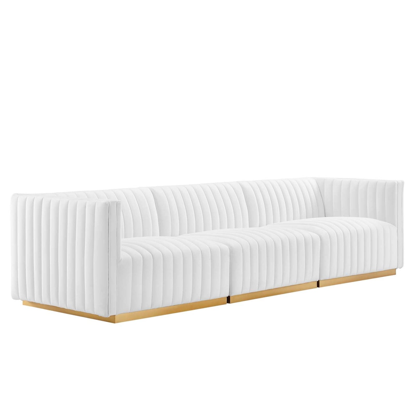 Conjure Channel Tufted Performance Velvet Sofa By Modway - EEI-5843 | Sofas - 53