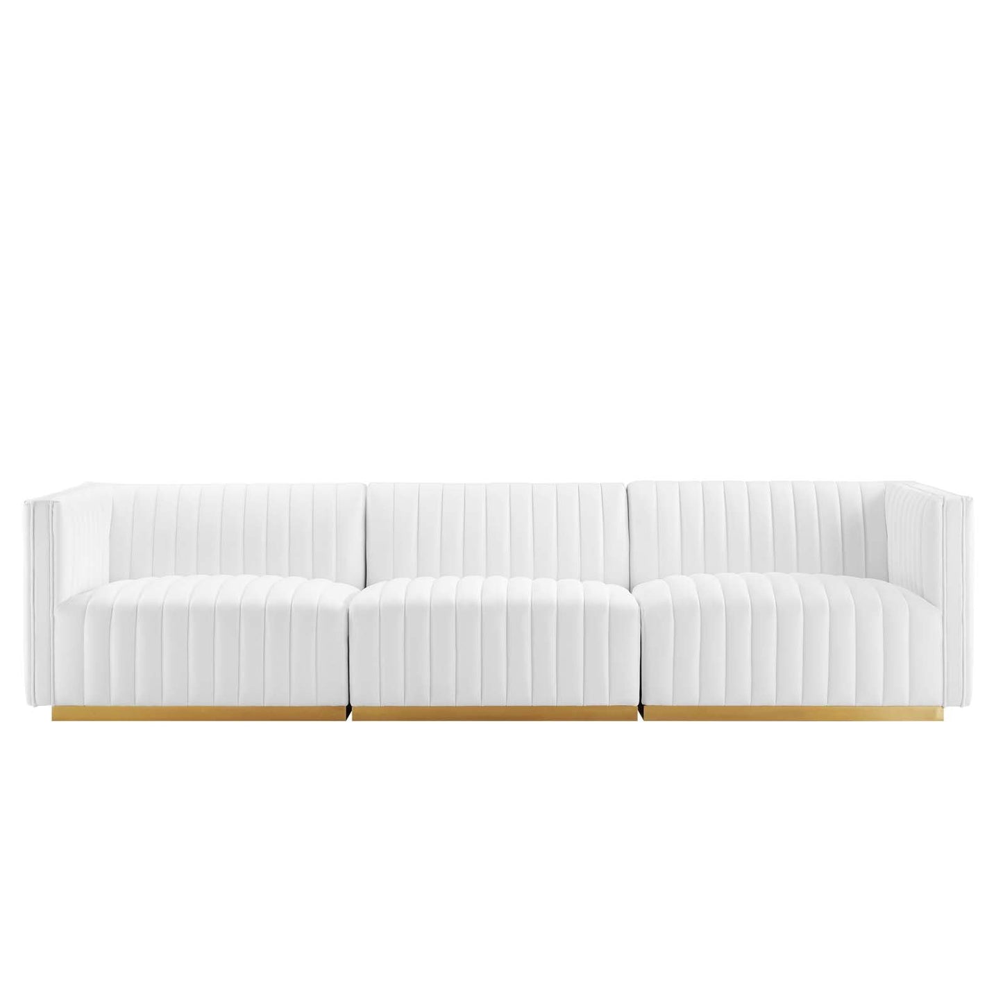 Conjure Channel Tufted Performance Velvet Sofa By Modway - EEI-5843 | Sofas - 59