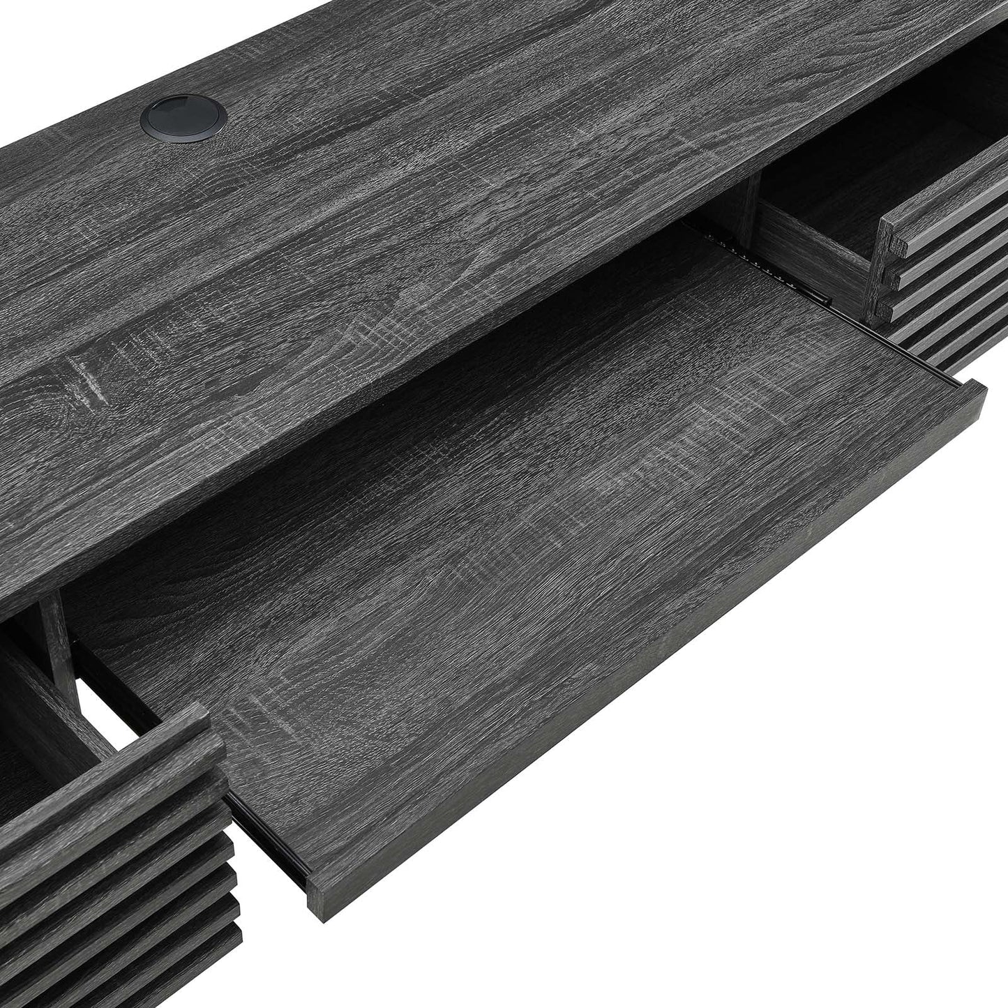 Render Wall Mount Wood Office Desk By Modway - EEI-5865-CHA | Desks |  Modishstore - 6