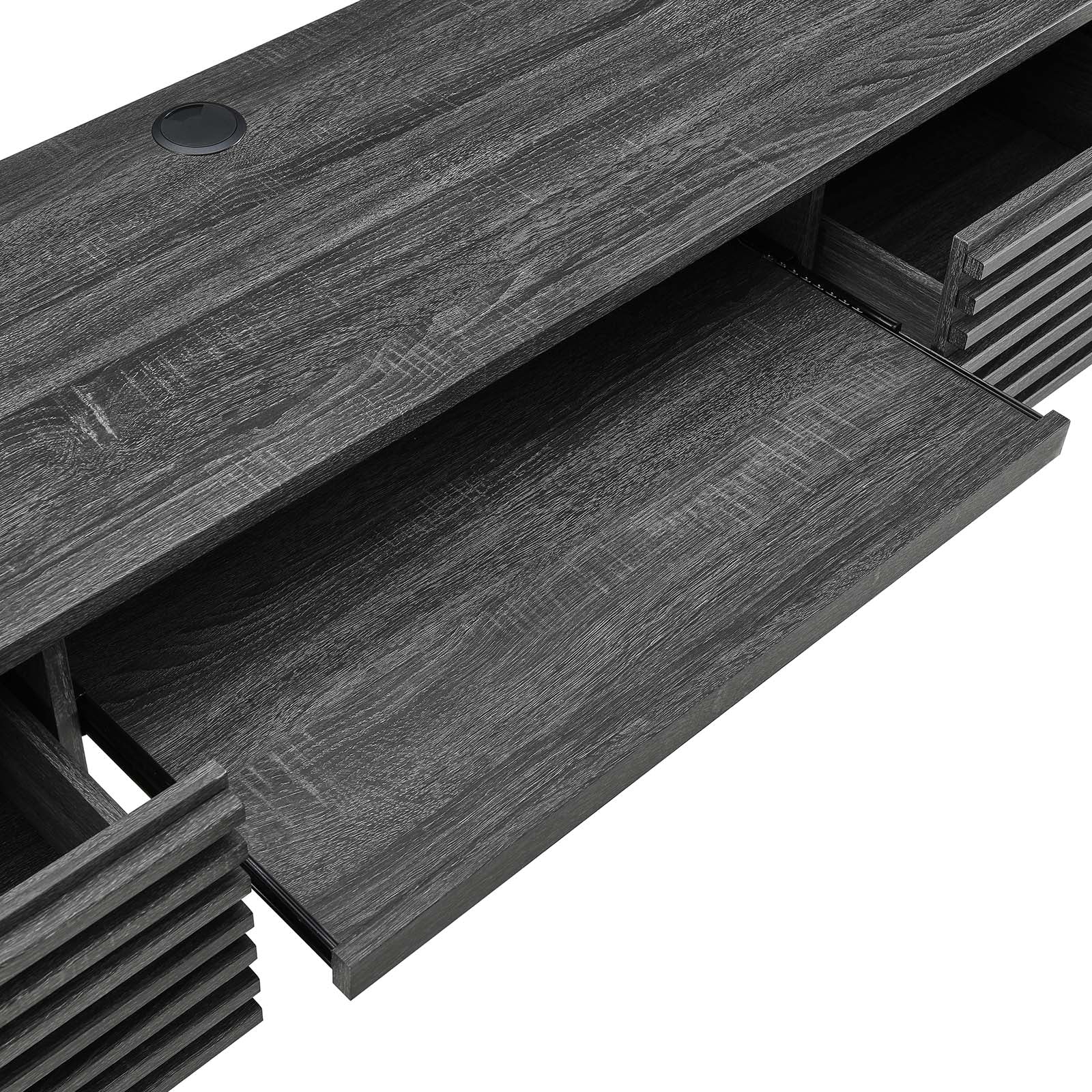 Render Wall Mount Wood Office Desk By Modway - EEI-5865-CHA | Desks |  Modishstore - 6