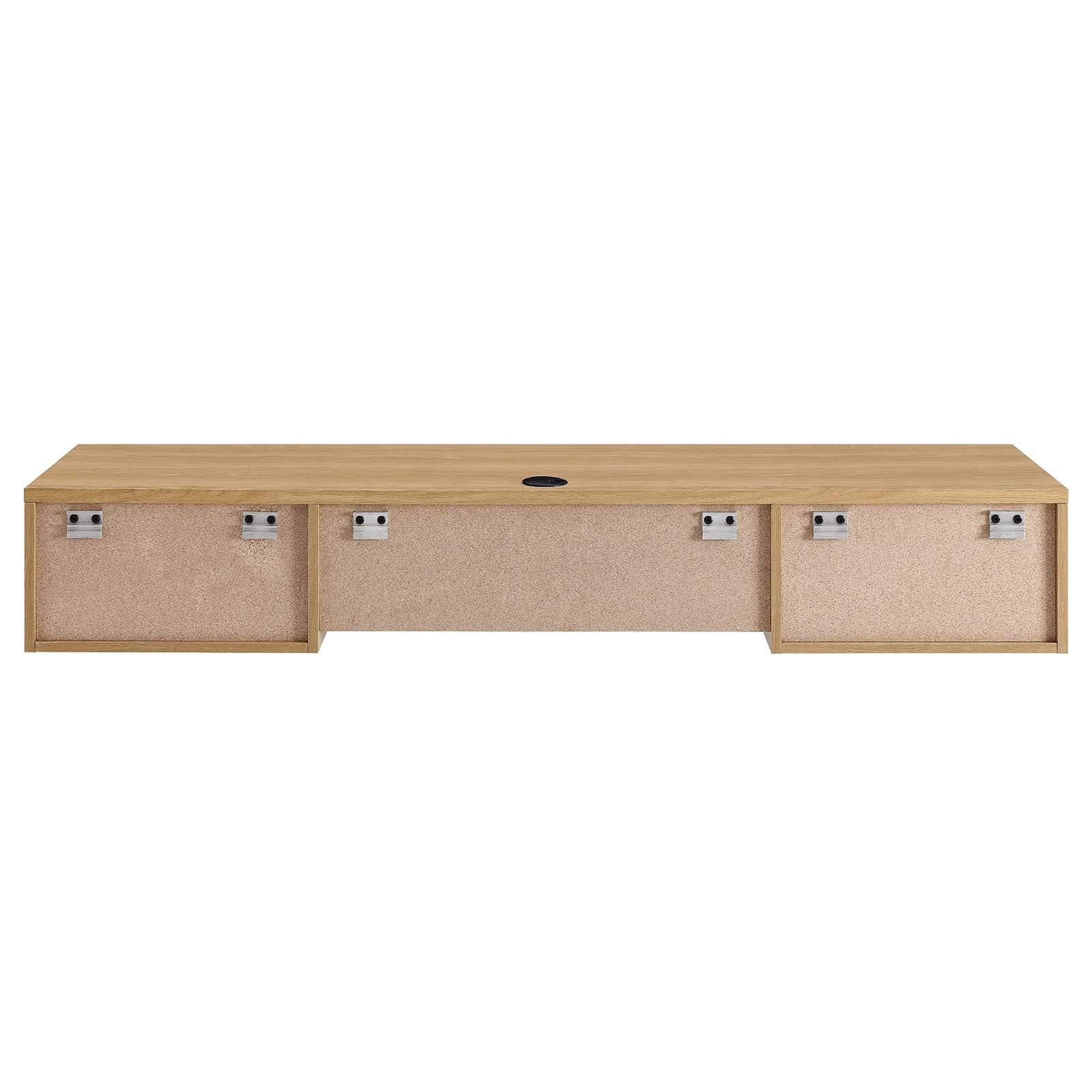 Render Wall Mount Wood Office Desk By Modway - EEI-5865-CHA | Desks |  Modishstore - 13