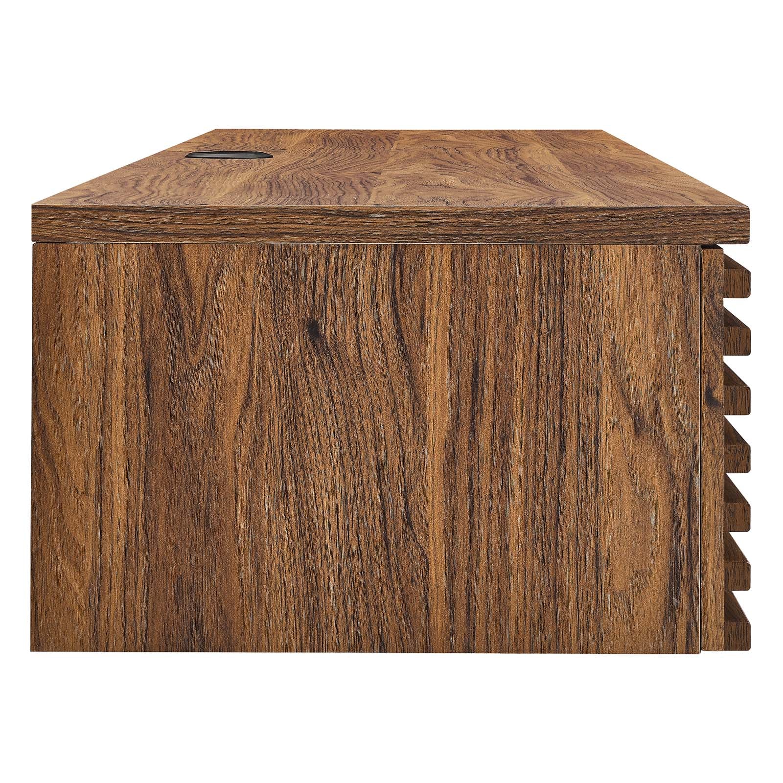 Render Wall Mount Wood Office Desk By Modway - EEI-5865-WAL | Desks |  Modishstore - 3