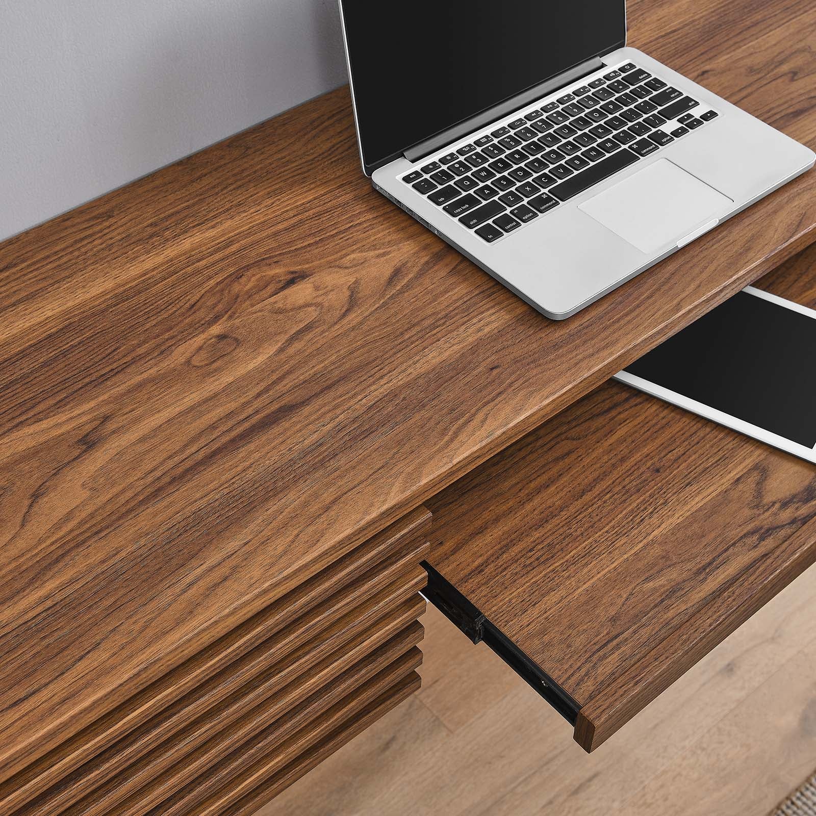 Render Wall Mount Wood Office Desk By Modway - EEI-5865-WAL | Desks |  Modishstore - 9
