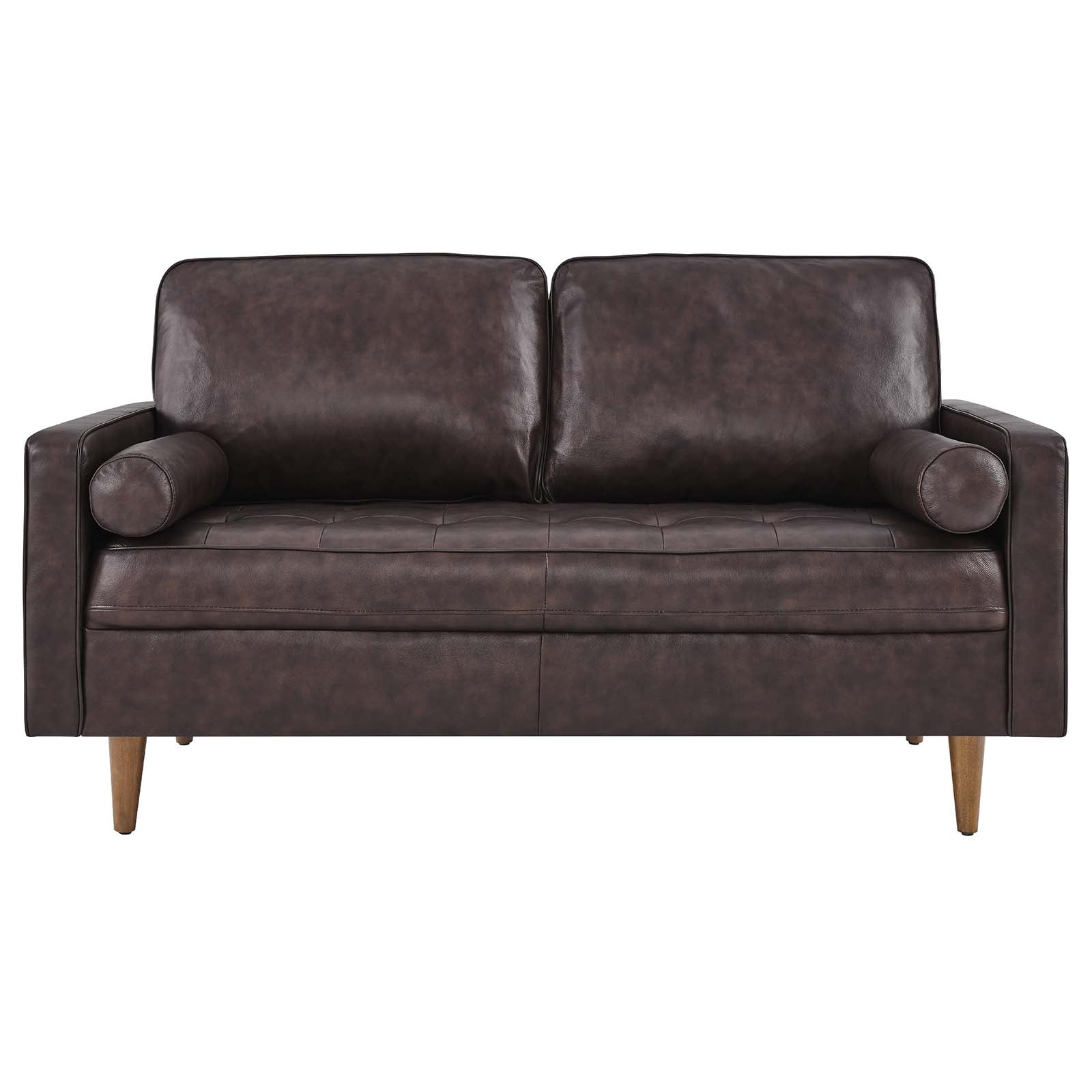 Valour Leather Loveseat By Modway - EEI-5870 | Loveseats | Modishstore - 12