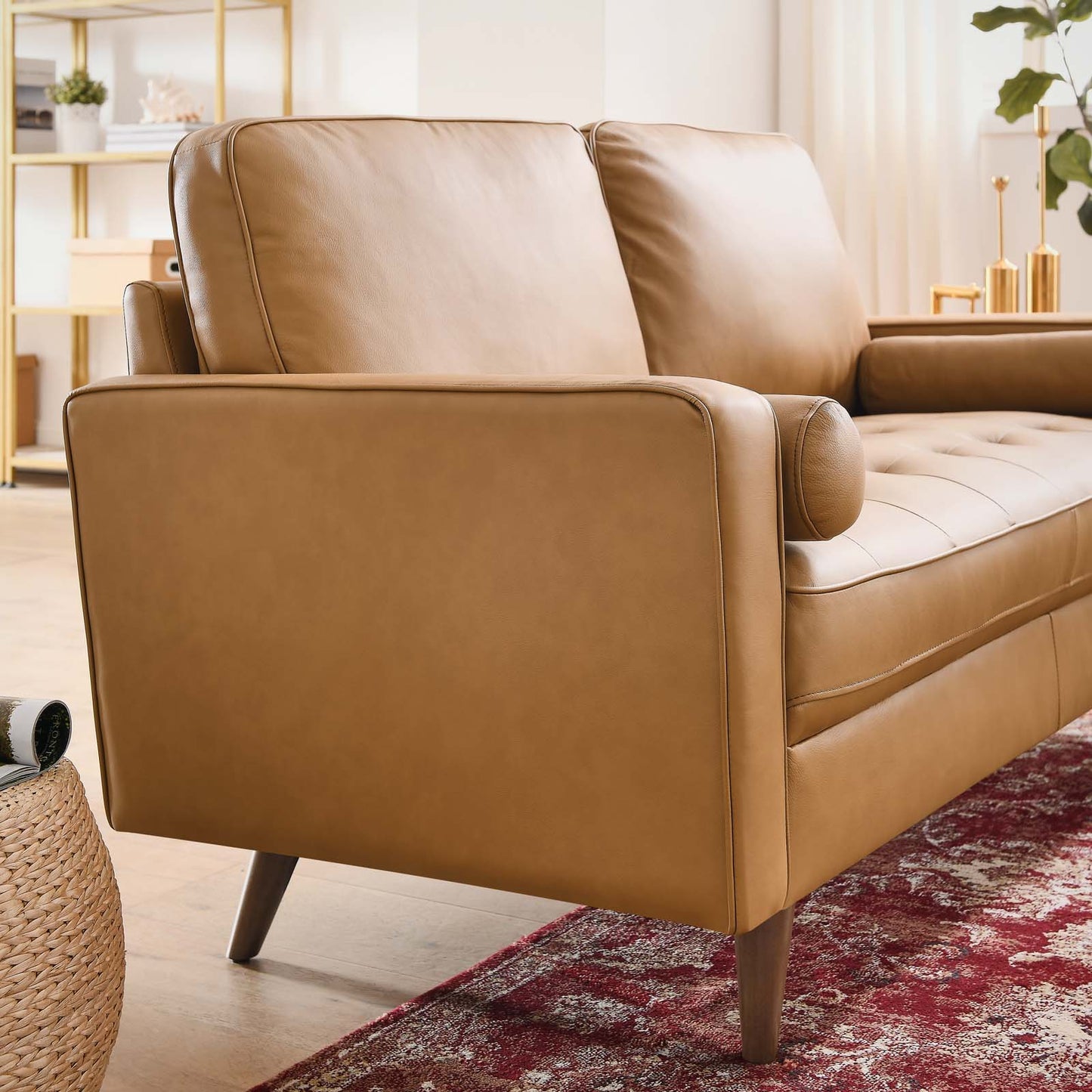 Valour Leather Loveseat By Modway - EEI-5870 | Loveseats | Modishstore - 23