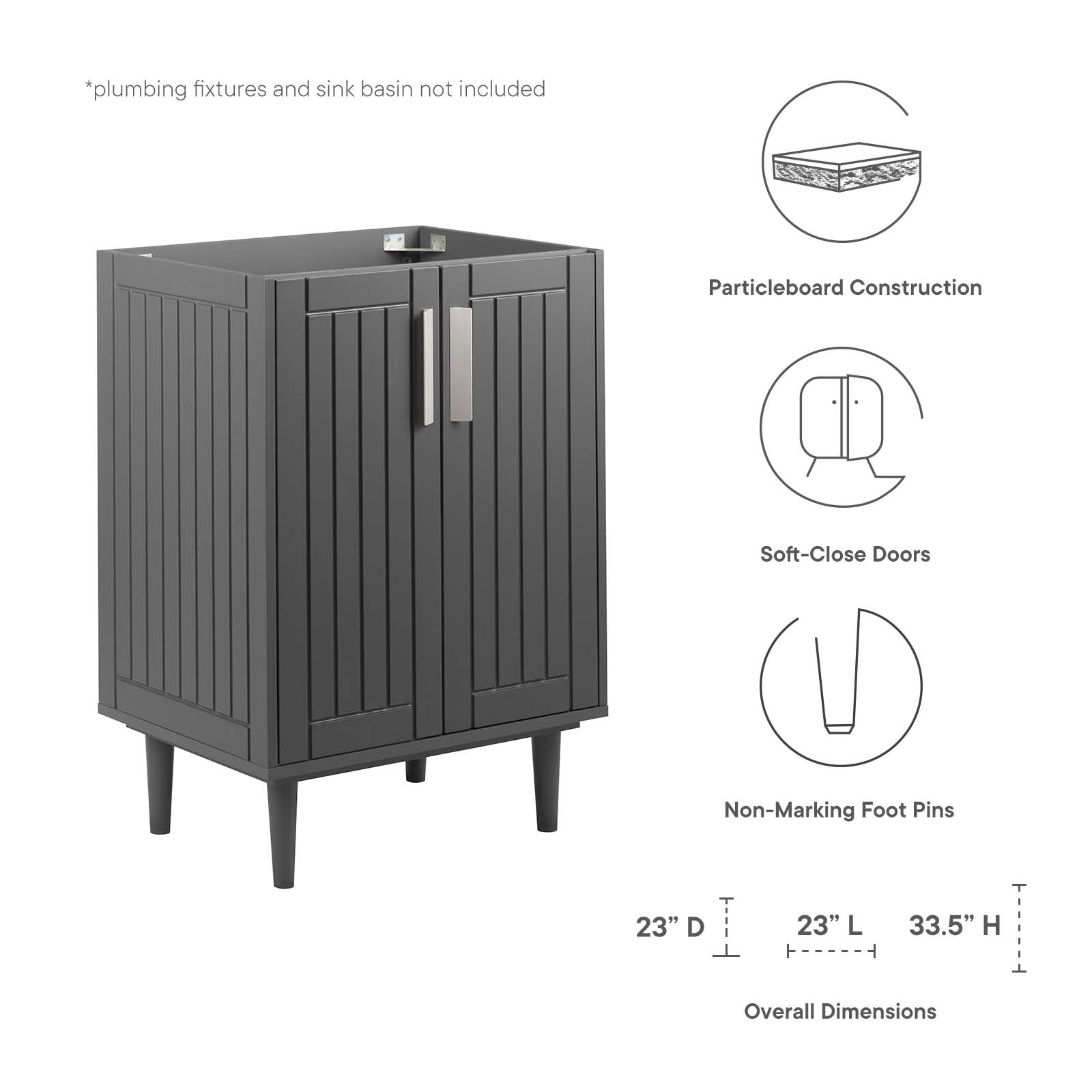 Augusta 24" Bathroom Vanity Cabinet By Modway - EEI-5877 | Bathroom Accessories - 8