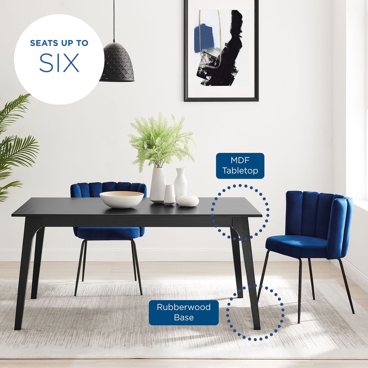 Modway Juxtapose 63" Dining Table | Dining Tables | Modishstore-6