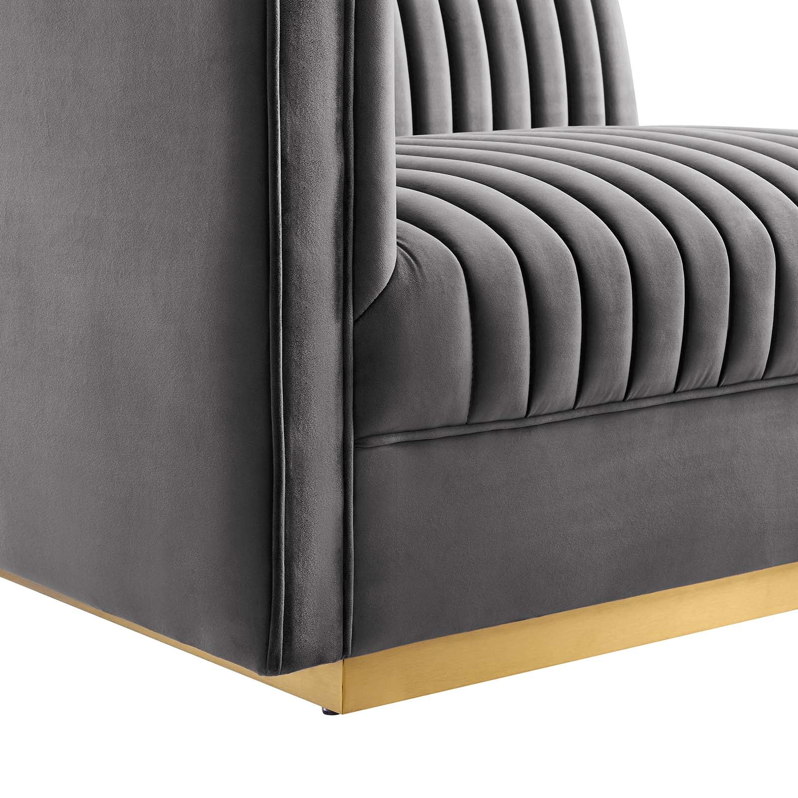 Sanguine Channel Tufted Performance Velvet Modular Sectional Sofa Left-Arm Chair By Modway - EEI-6031 | Sectional | Modishstore - 13