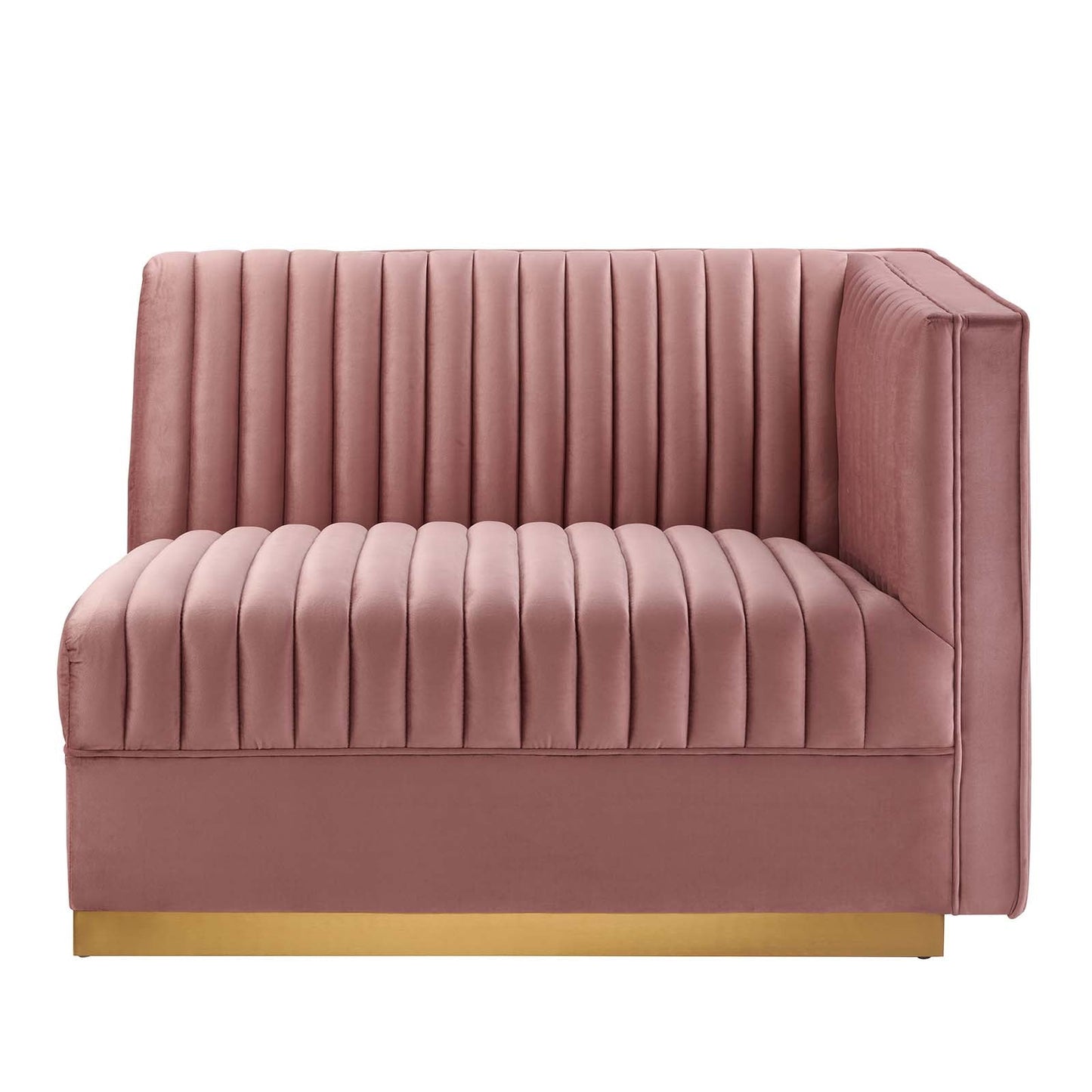 Sanguine Channel Tufted Performance Velvet Modular Sectional Sofa Right-Arm Chair By Modway - EEI-6032 | Sectional | Modishstore - 3