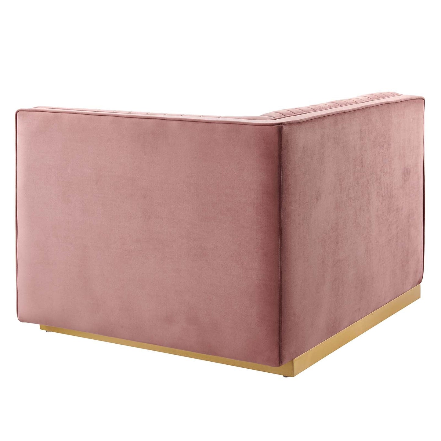 Sanguine Channel Tufted Performance Velvet Modular Sectional Sofa Right-Arm Chair By Modway - EEI-6032 | Sectional | Modishstore - 5
