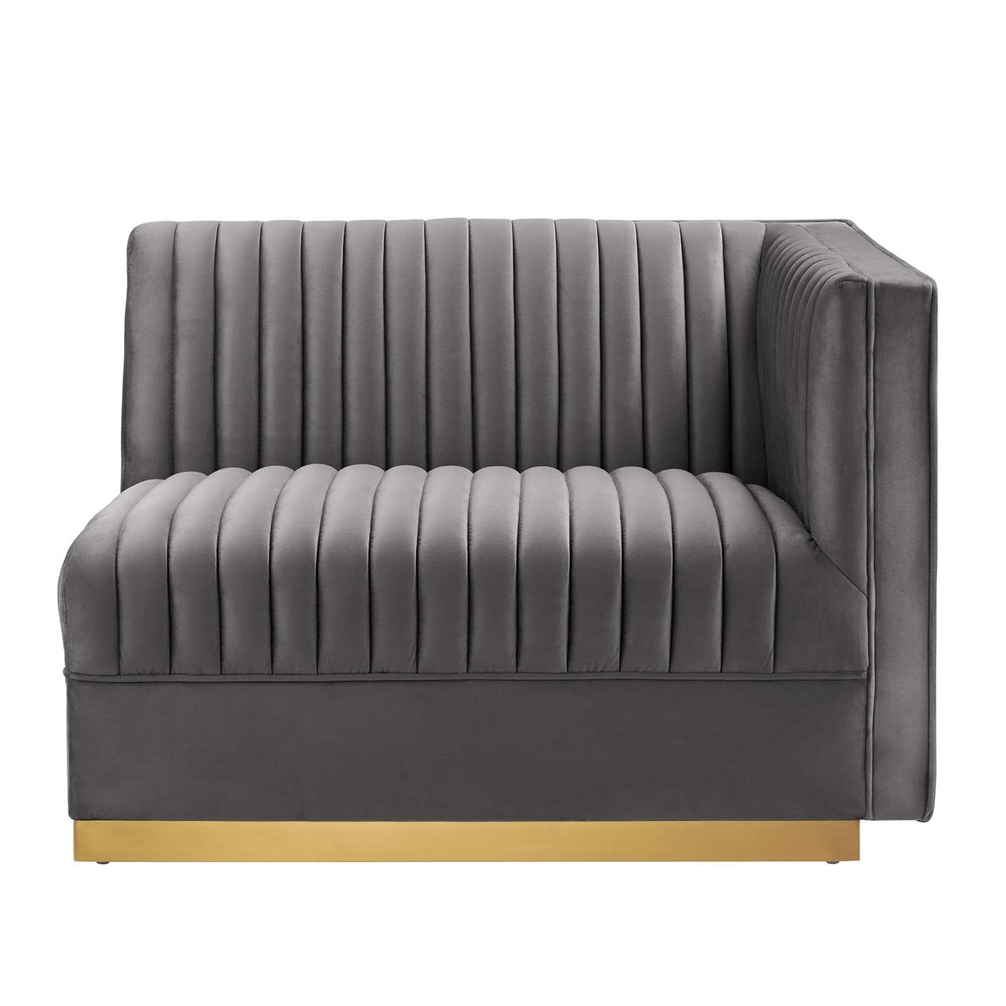 Sanguine Channel Tufted Performance Velvet Modular Sectional Sofa Right-Arm Chair By Modway - EEI-6032 | Sectional | Modishstore - 10
