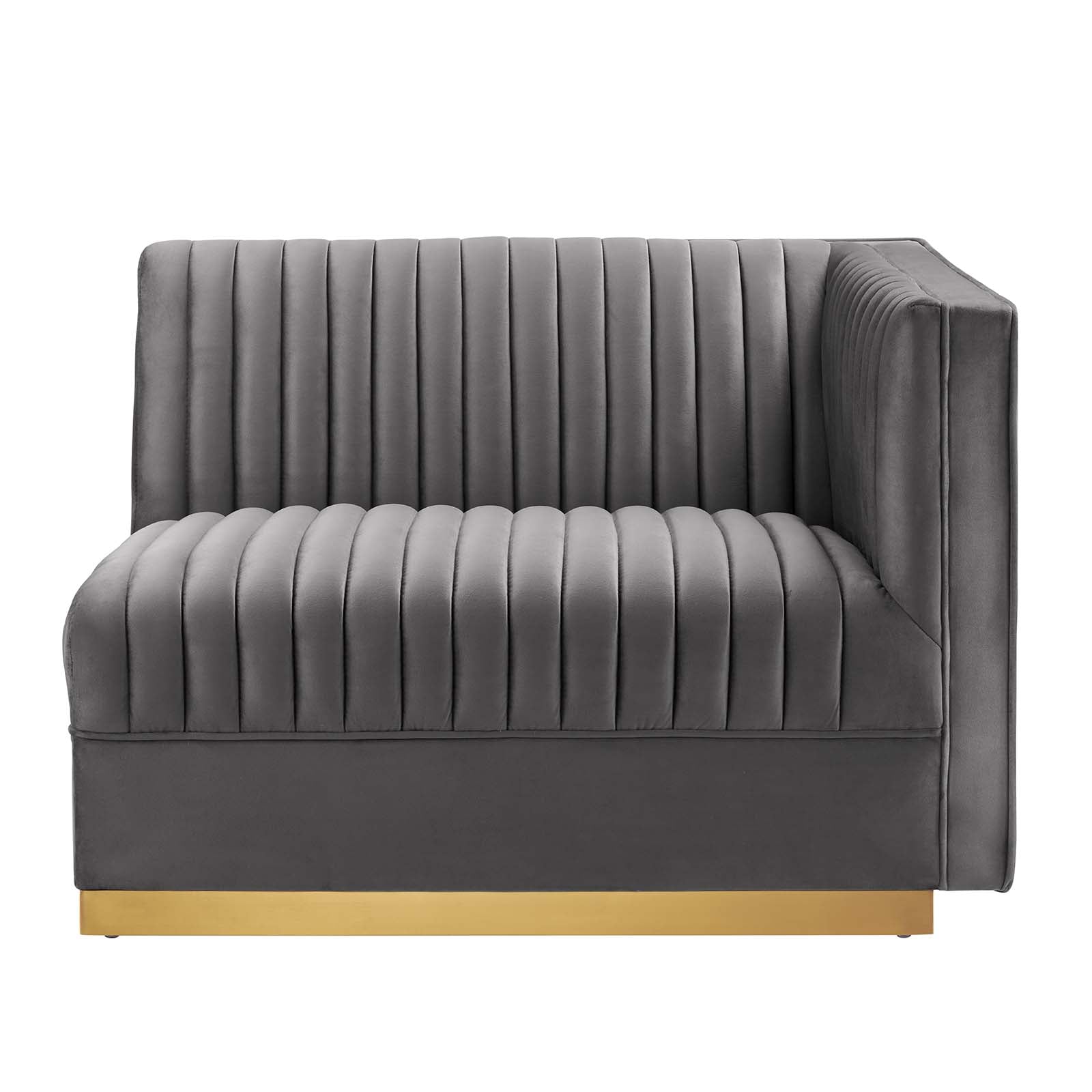 Sanguine Channel Tufted Performance Velvet Modular Sectional Sofa Right-Arm Chair By Modway - EEI-6032 | Sectional | Modishstore - 10