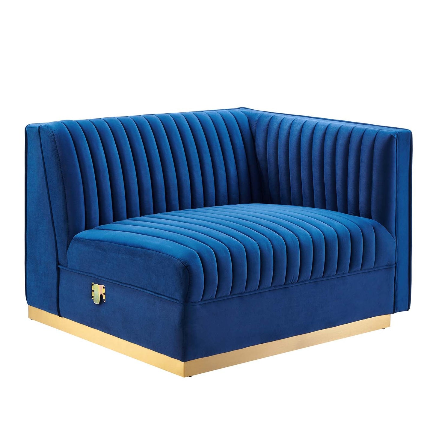 Sanguine Channel Tufted Performance Velvet Modular Sectional Sofa Right-Arm Chair By Modway - EEI-6032 | Sectional | Modishstore - 17
