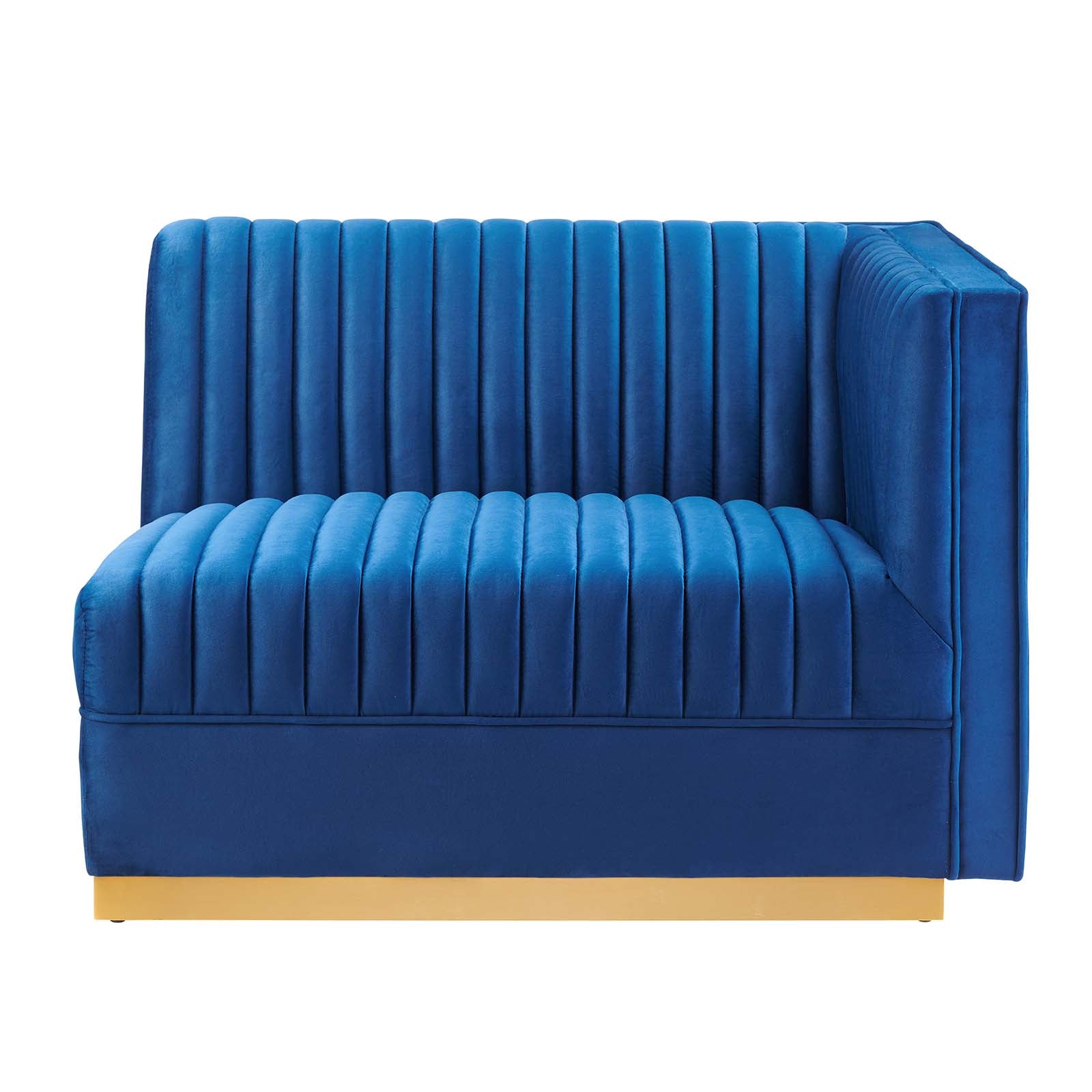 Sanguine Channel Tufted Performance Velvet Modular Sectional Sofa Right-Arm Chair By Modway - EEI-6032 | Sectional | Modishstore - 18