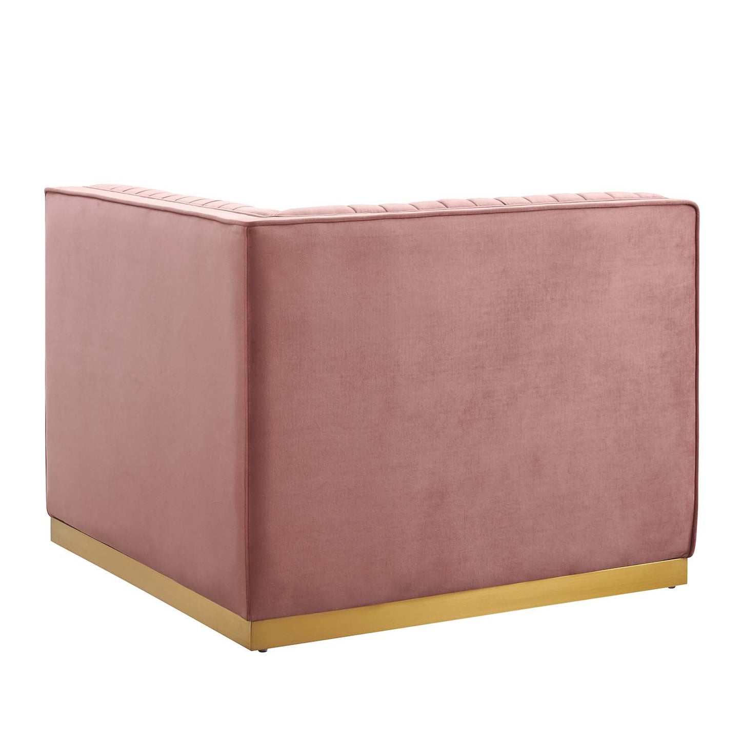 Sanguine Channel Tufted Performance Velvet Modular Sectional Sofa Left Corner Chair By Modway - EEI-6034 | Sectional | Modishstore - 5