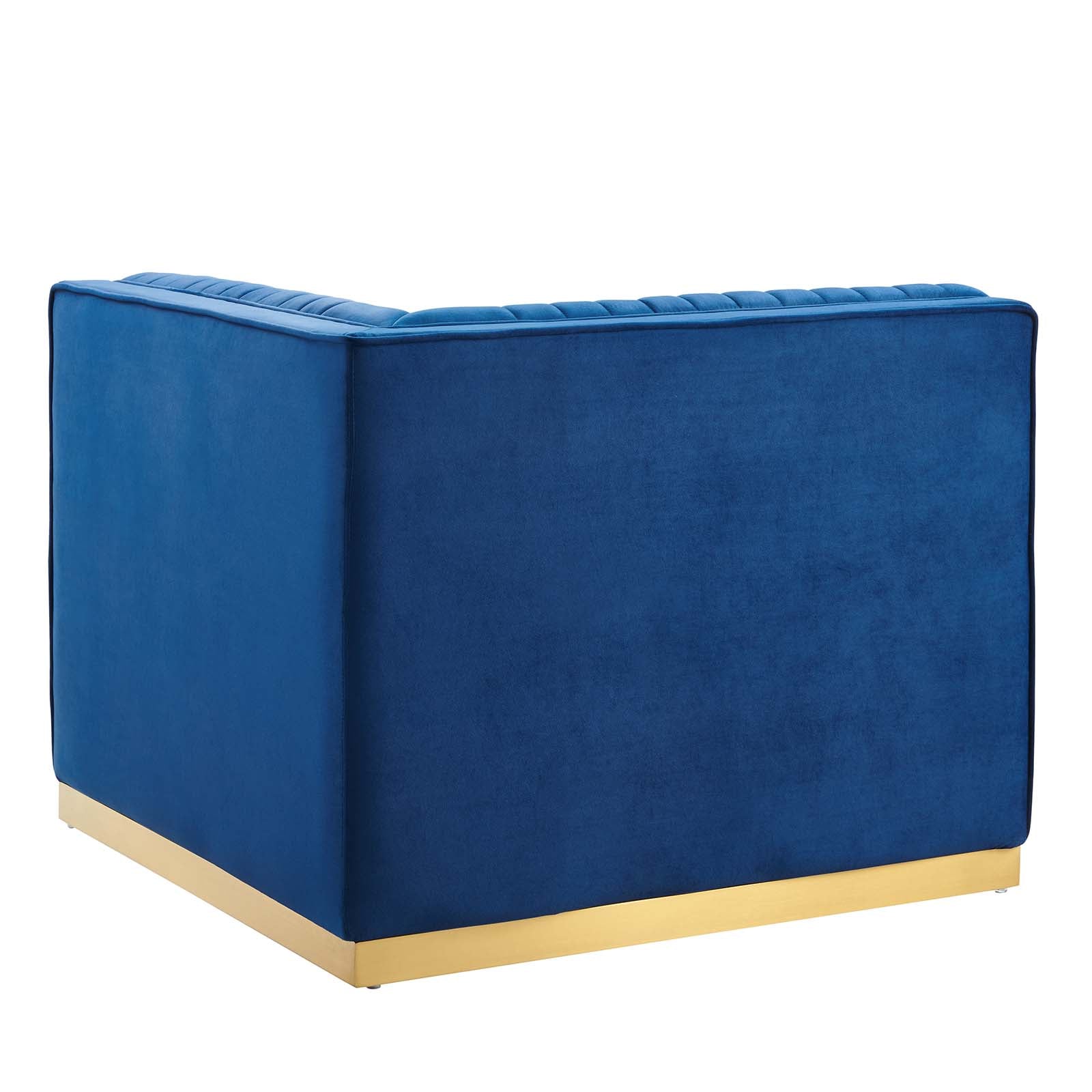 Sanguine Channel Tufted Performance Velvet Modular Sectional Sofa Right Corner Chair By Modway - EEI-6035 | Sectional | Modishstore - 20